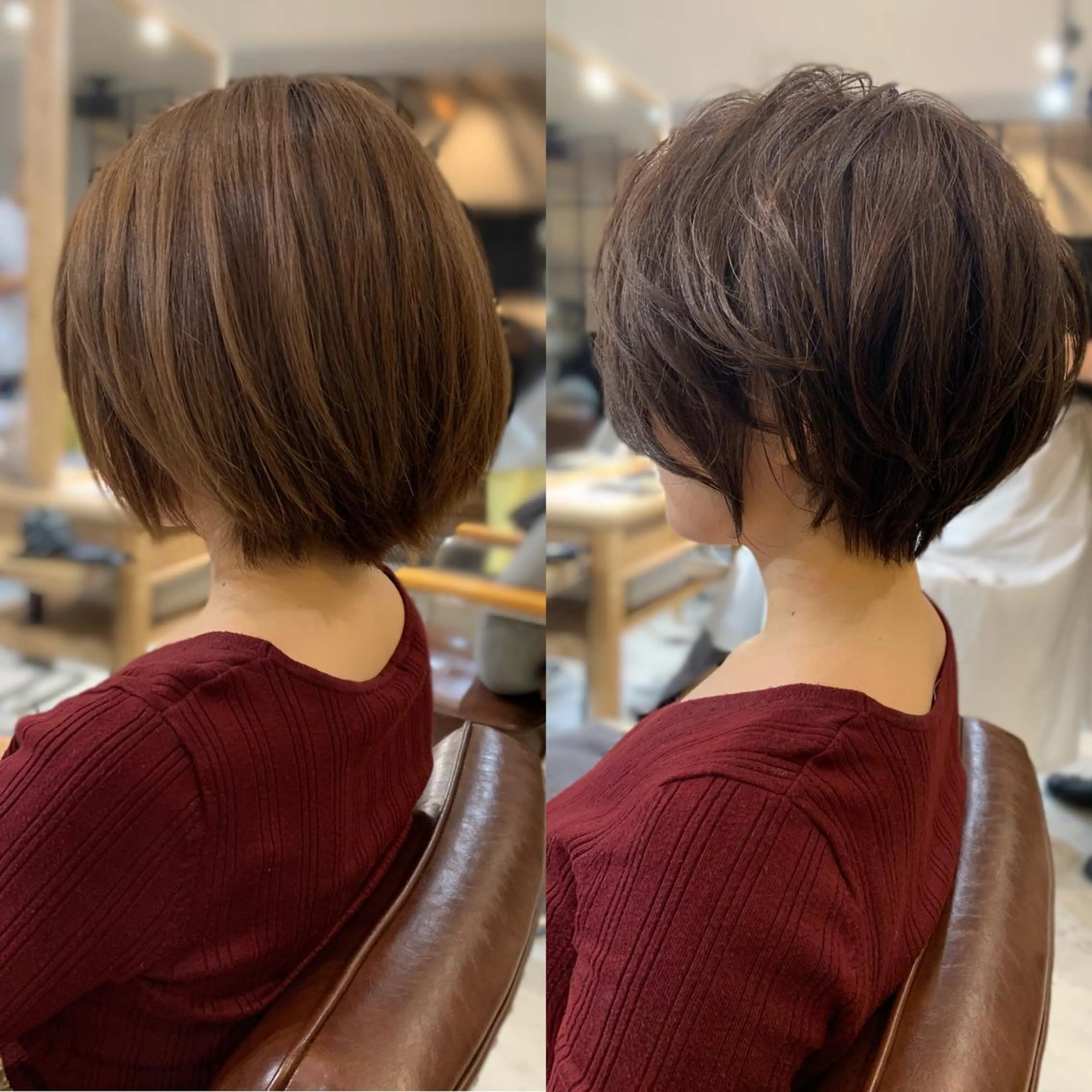 ショート 顔周りカット レイヤーカット ショートヘア 小顔カット カット ヘアカラー ✨似合わせ救世主✨ 浅野のヘアスタイル