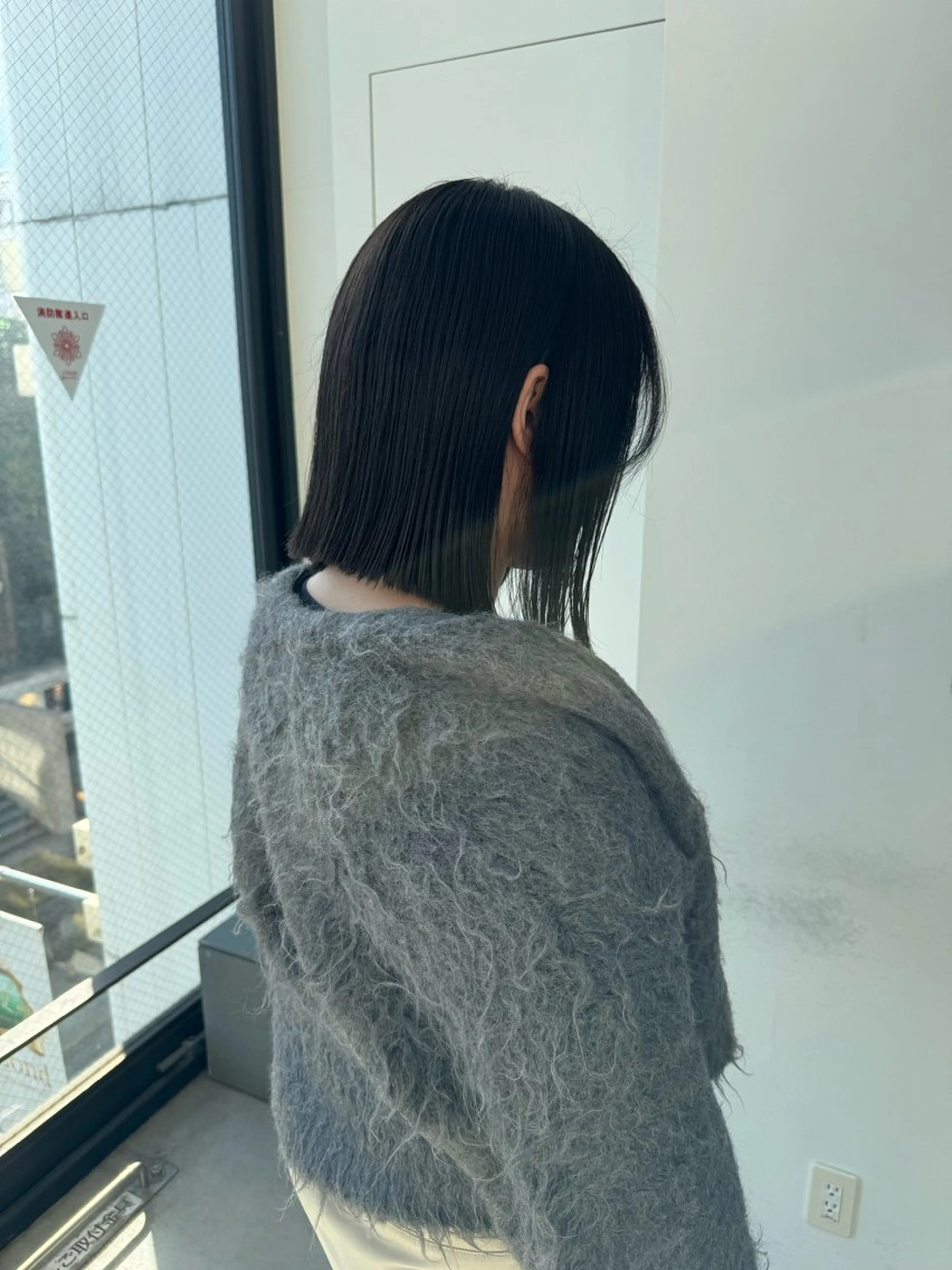 ミディアム カラー ボブ 髪質改善 韓国風ヘア 縮毛矯正 トリートメント 💎ボブ/似合わせの 達人/縮毛矯正/畔上のヘアスタイル