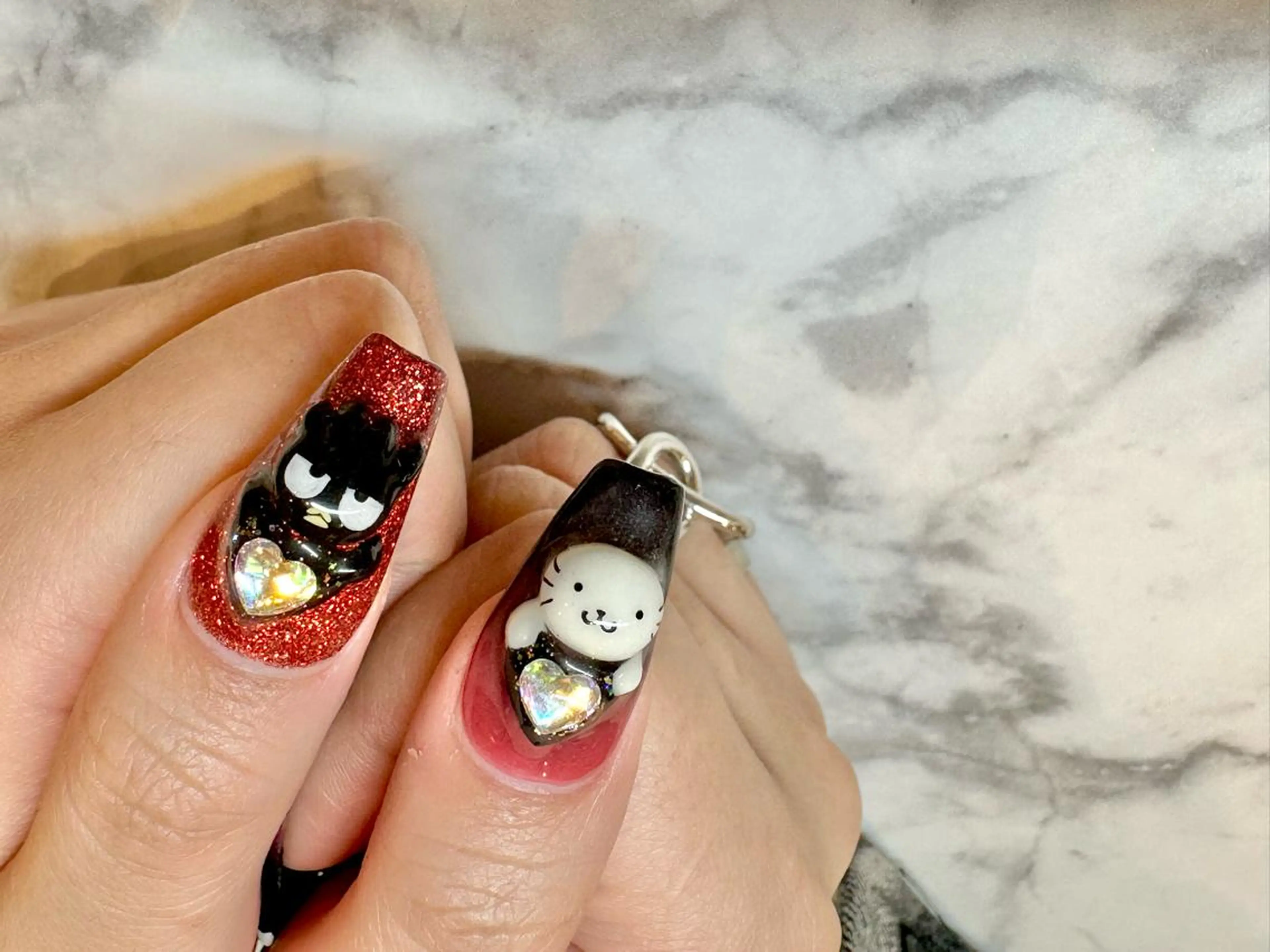 ネイル ロングネイル メンズネイル スカルプネイル スクエアネイル 痛ネイル🩶推し活 🤍店長sagawaのネイルデザイン