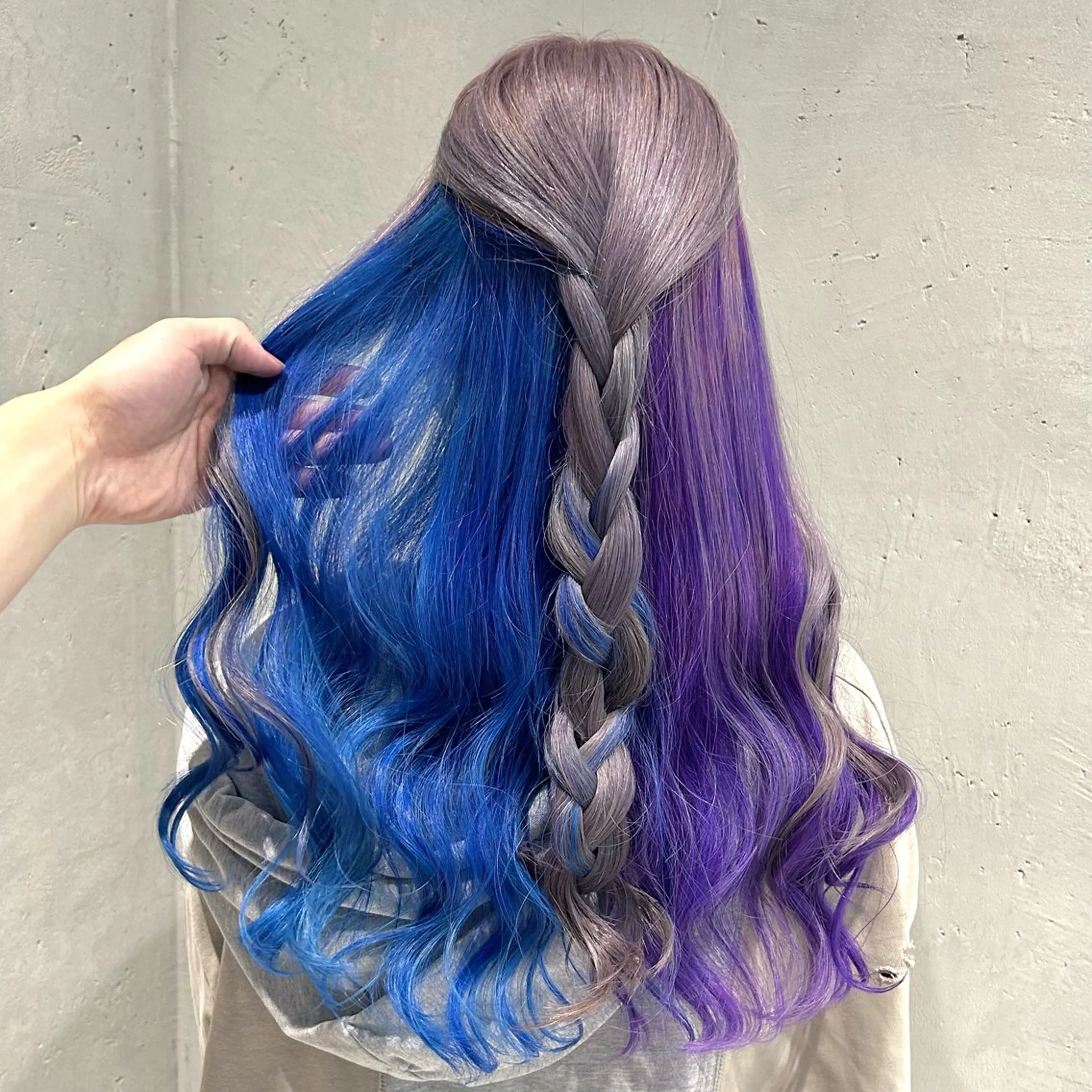 カラー ベージュカラー ブリーチ ダブルカラー グレージュ ハイトーンカラー ヘアカラー ミルクティーベージュ /ピンク/大阪/堀江のヘアスタイル