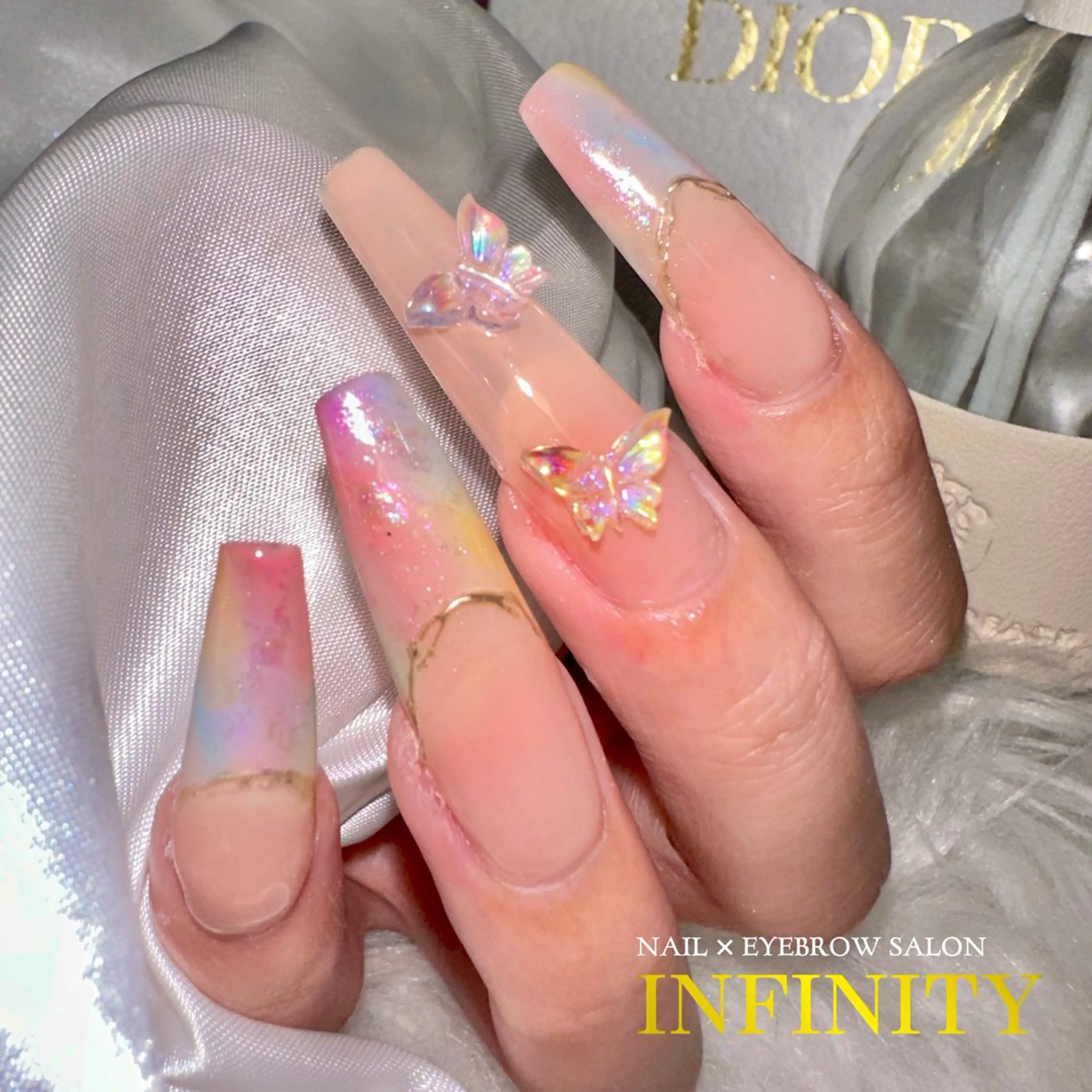 ネイル フレンチネイル スカルプネイル 春ネイル INFINITY所属・INFINITY nailのネイルデザイン