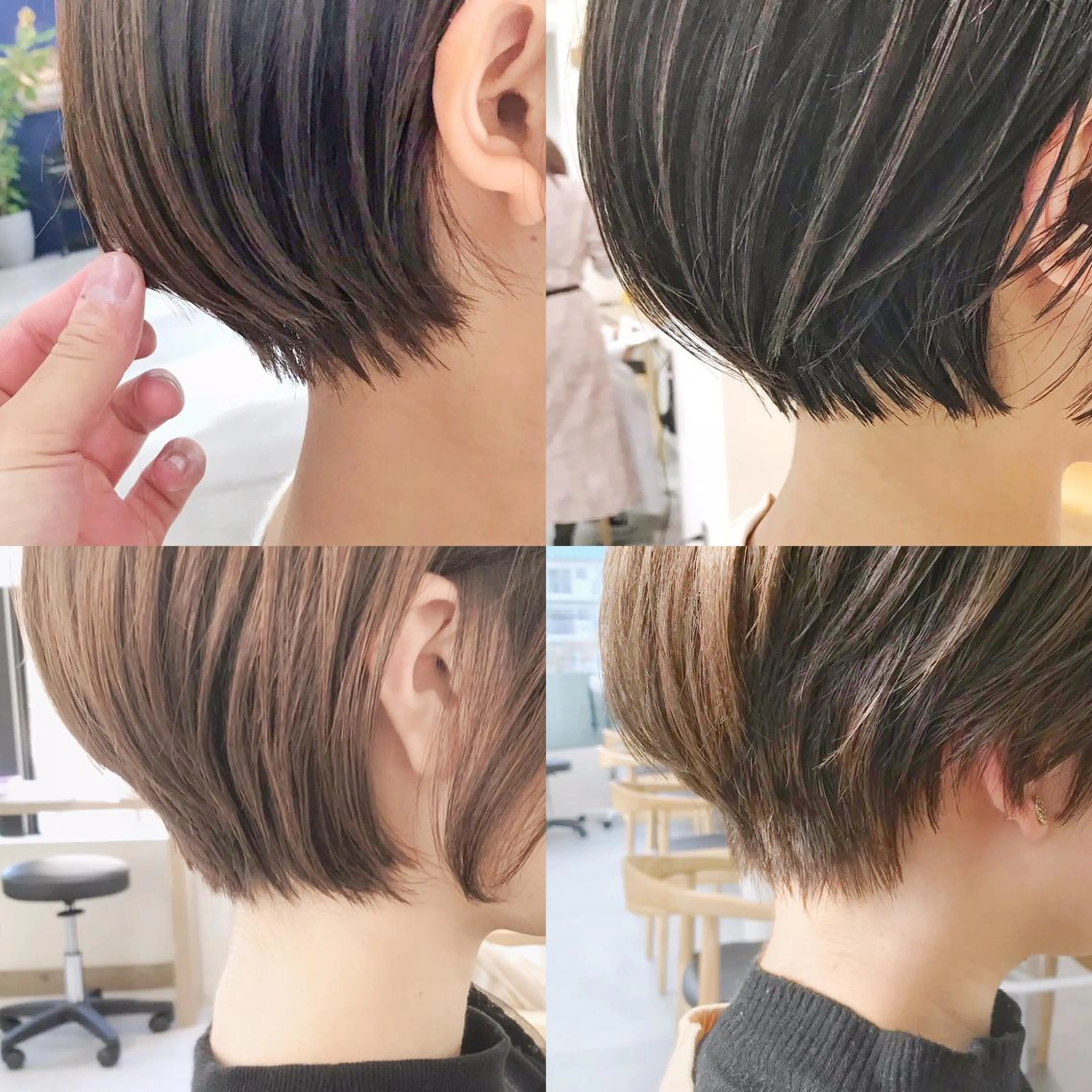 ショート カット ヘアカラー トリートメント イメチェンカット✂️ 錦糸町佐藤店長のヘアスタイル