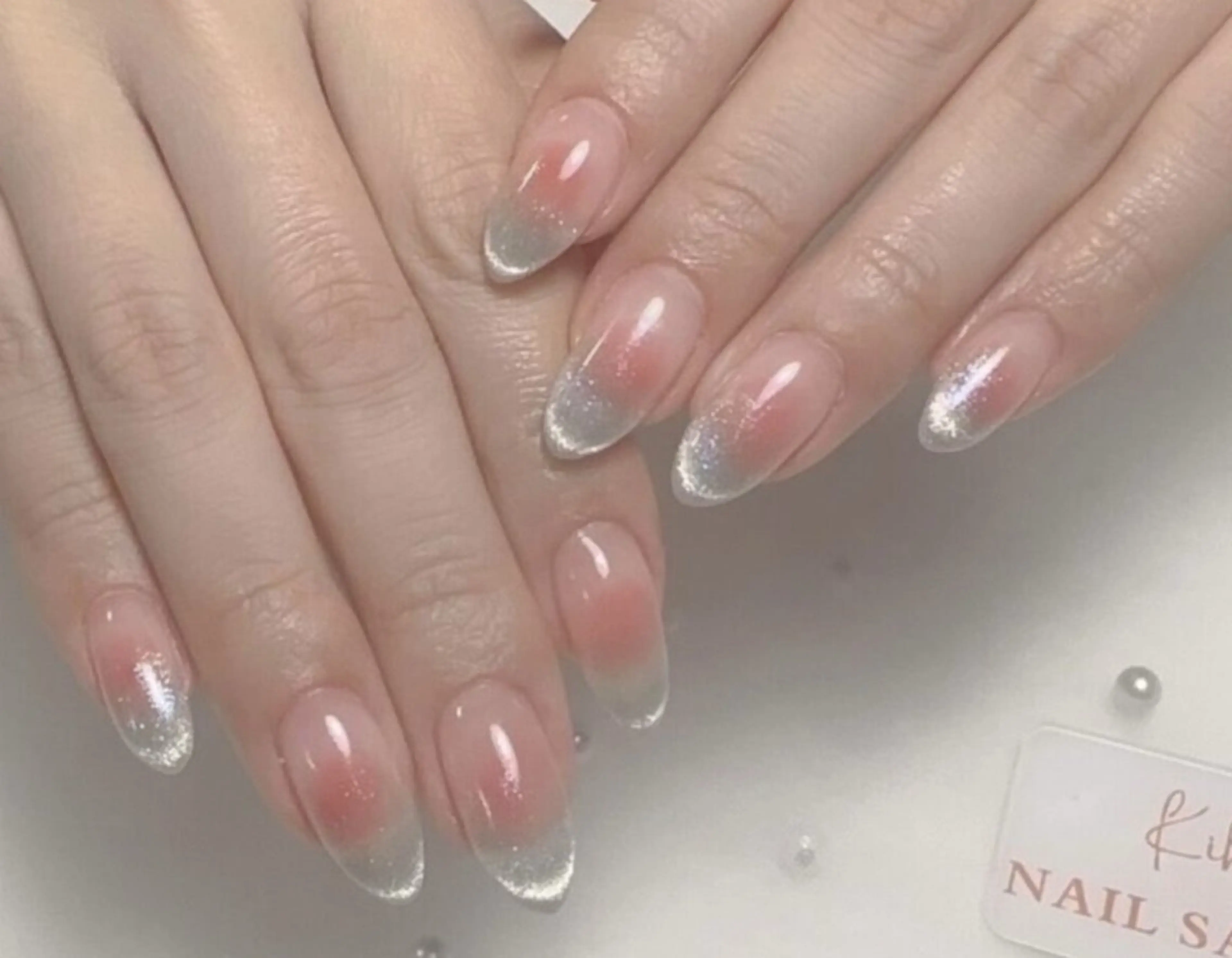 ネイル アートネイル フレンチネイル ジェルネイル グラデーション 韓国ネイル 村中 ハナのネイルデザイン