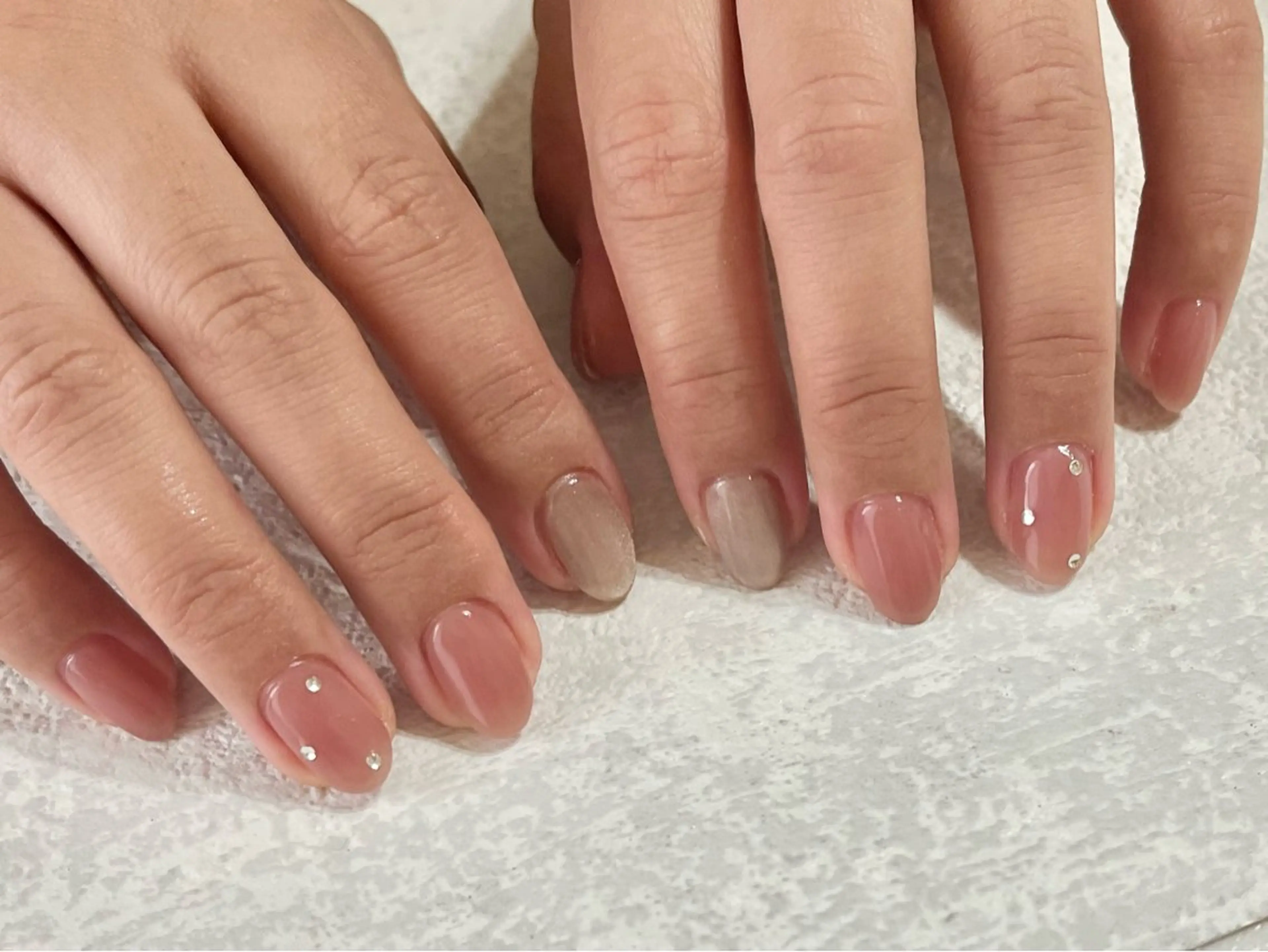 ネイル シンプルネイル ハンドネイル kiki nail たまプラーザのネイルデザイン