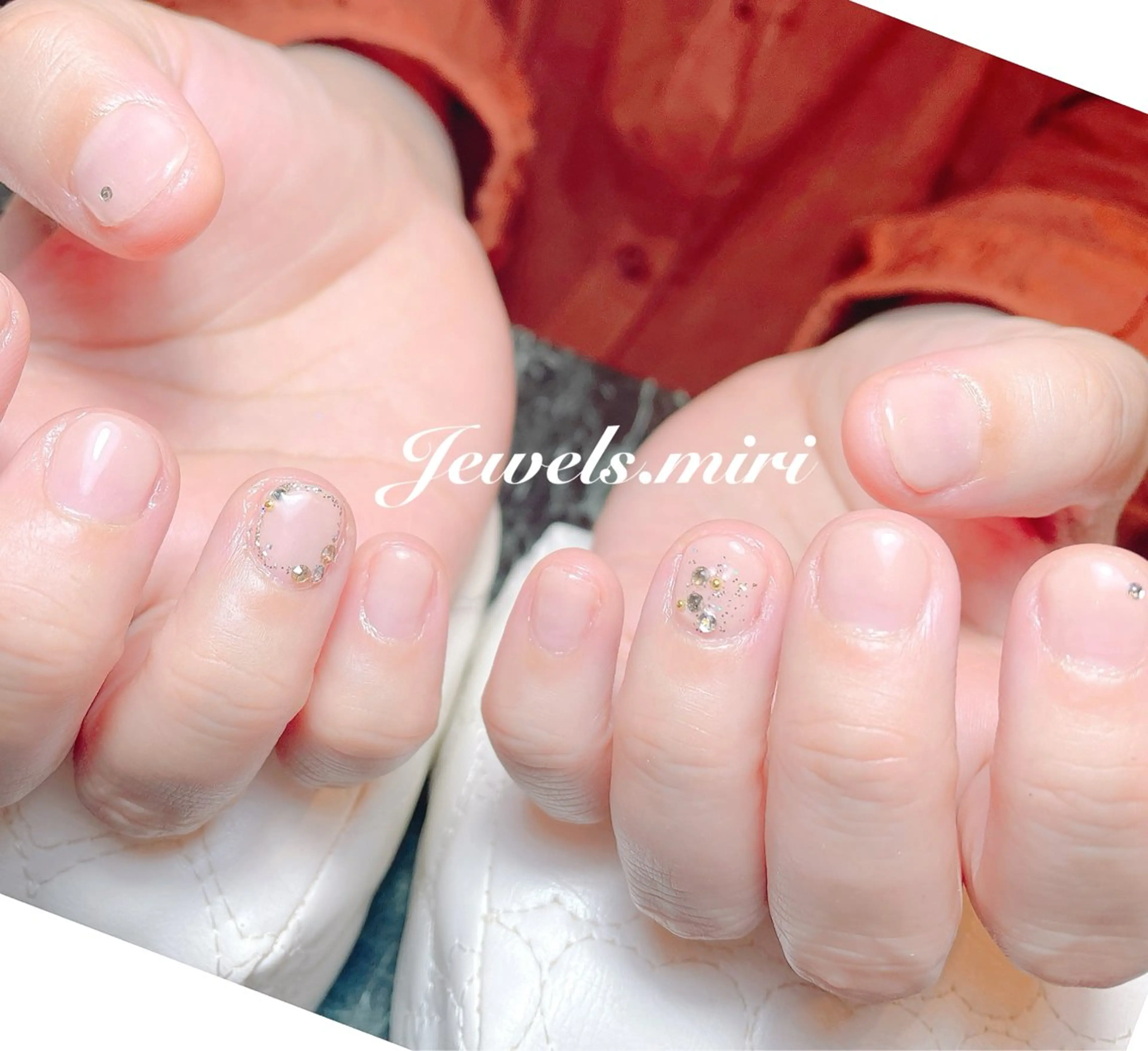 ネイル ラメ(グリッター) オフィスネイル ワンカラーネイル ショートネイル シンプルネイル Jewels nail lily 白楽所属・ネイルサロン Jewels Mのネイルデザイン