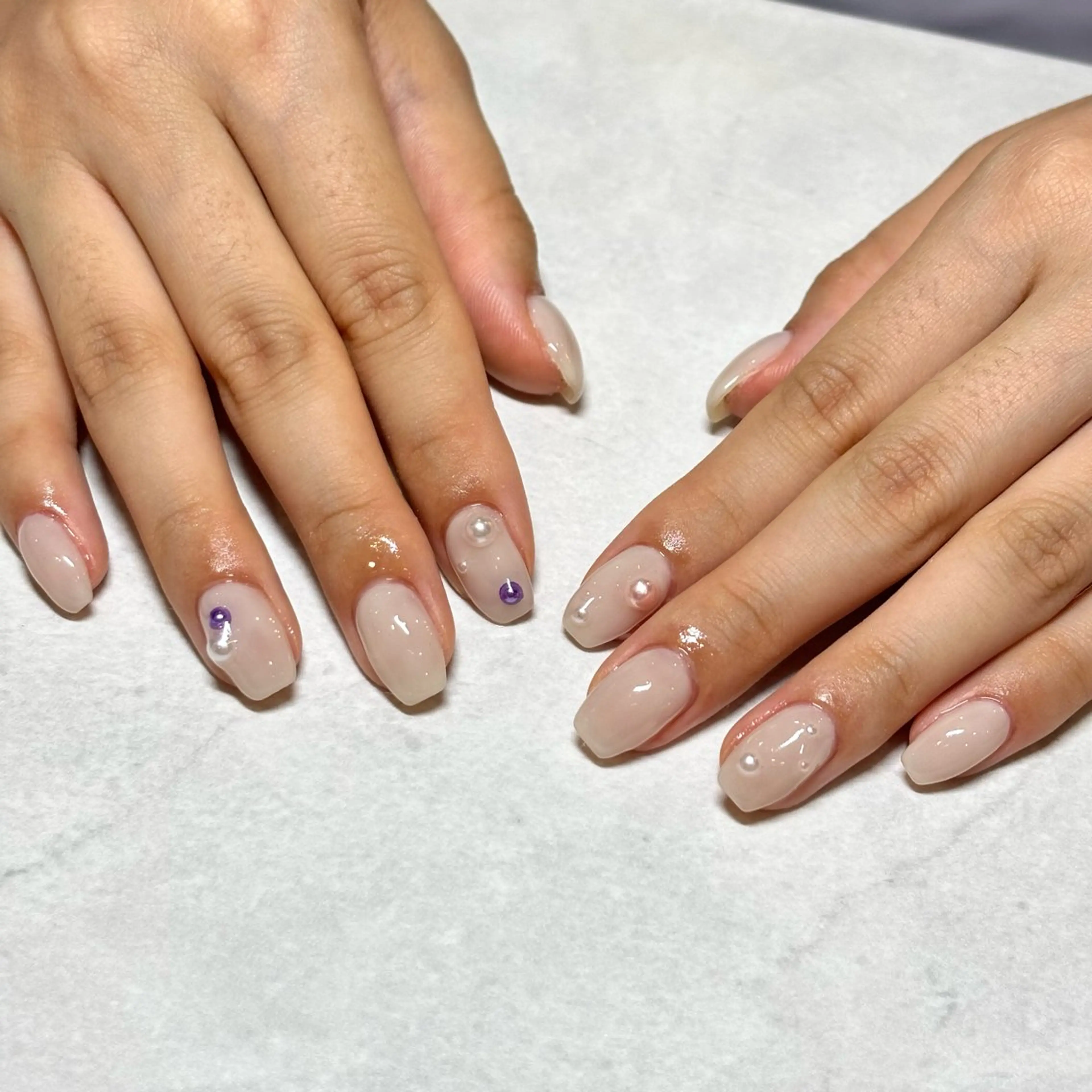 ネイル 0203ムニムサン 💙Honokaのネイルデザイン