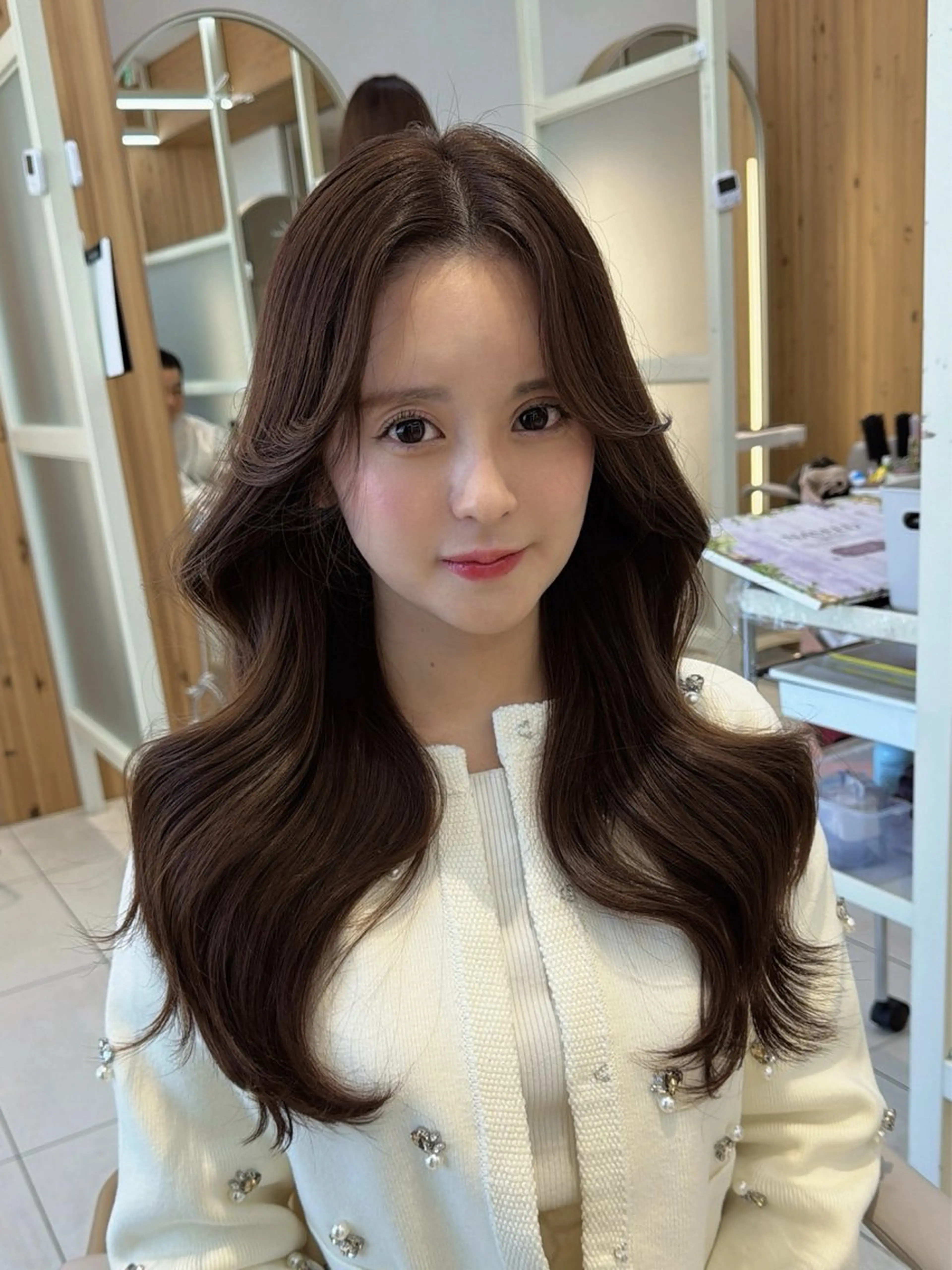 セミロング カット ヘアカラー トリートメント 顔周り/透明感カラー /韓国ヘア/TAKUのヘアスタイル