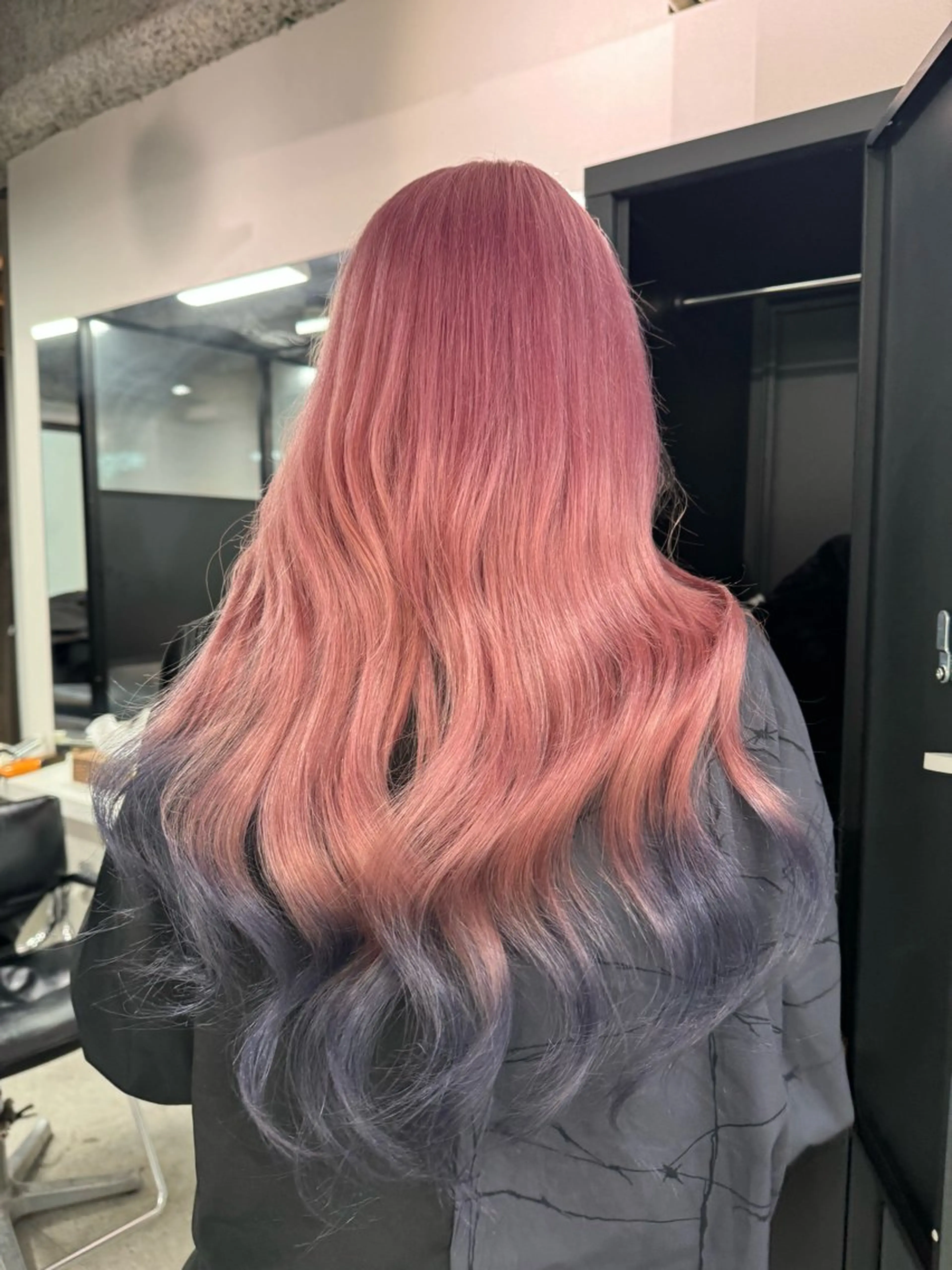 ロング カラー ハイトーン&髪質改善 ＆韓国エクステ🤎のヘアスタイル