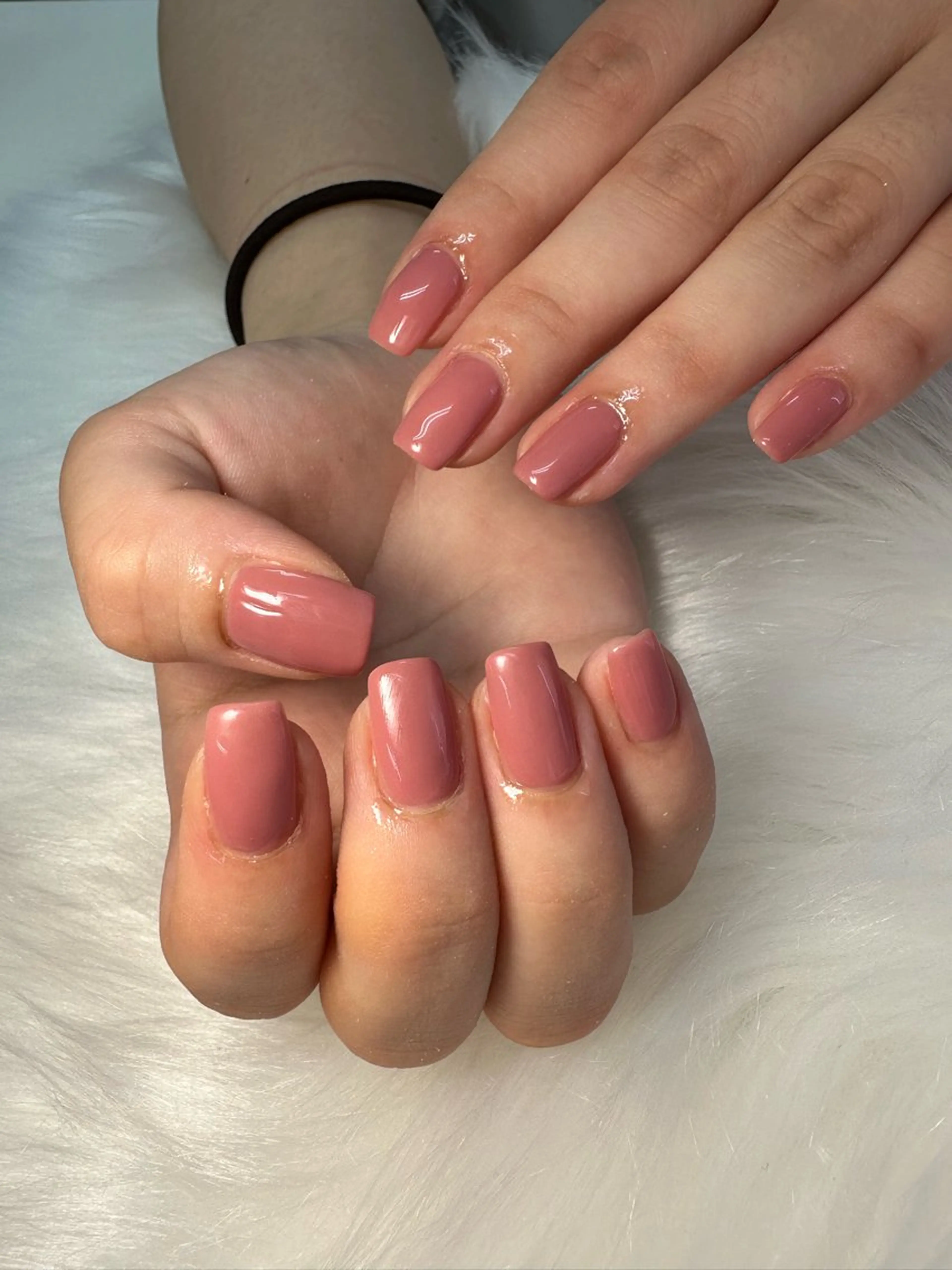 ネイル ワンカラーネイル ピンク ハンドネイル MOE .Kのネイルデザイン