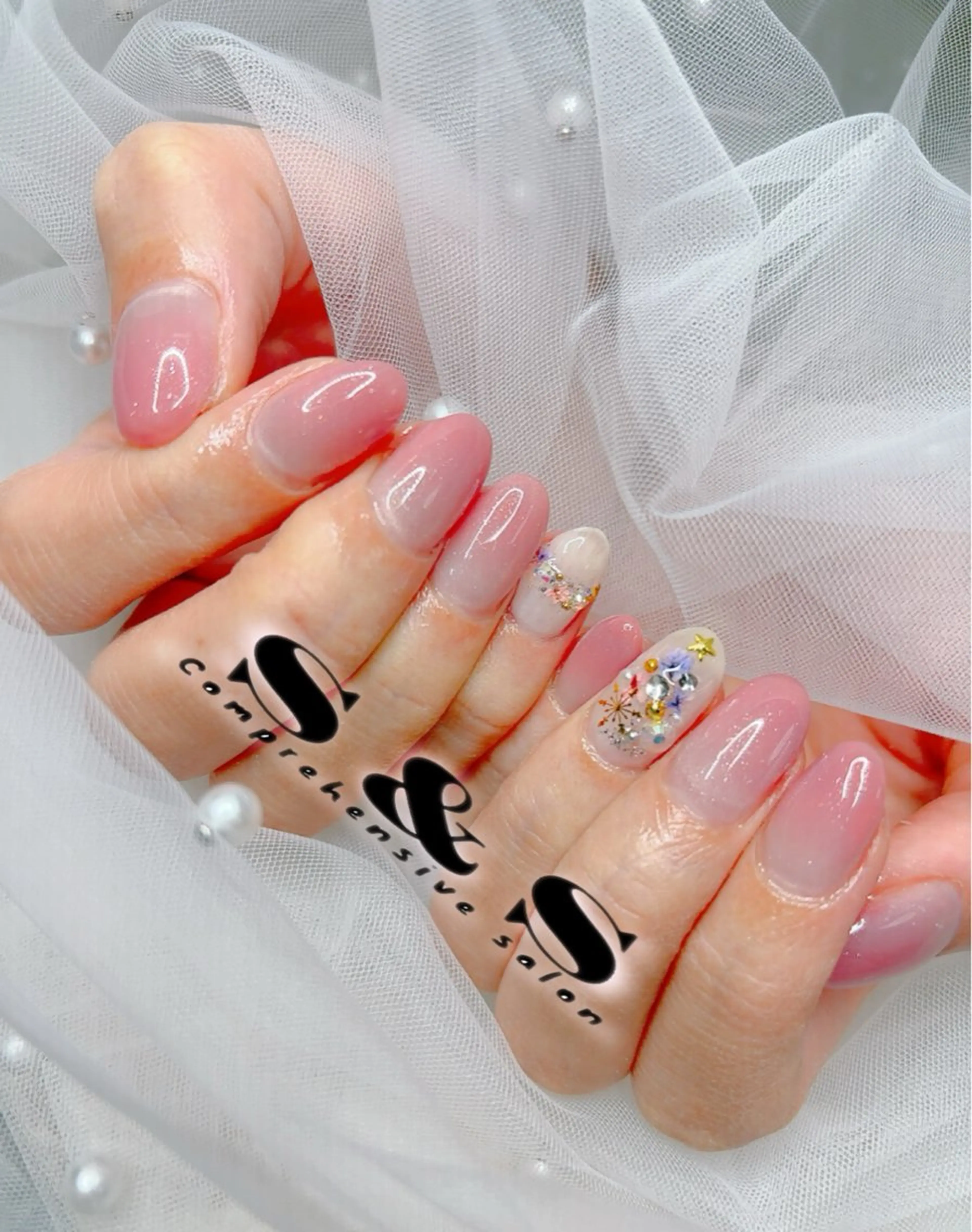 ネイル 長さ出し メンズネイル 持ち込み 冬ネイル クリスマス S&S 村田小百合のネイルデザイン