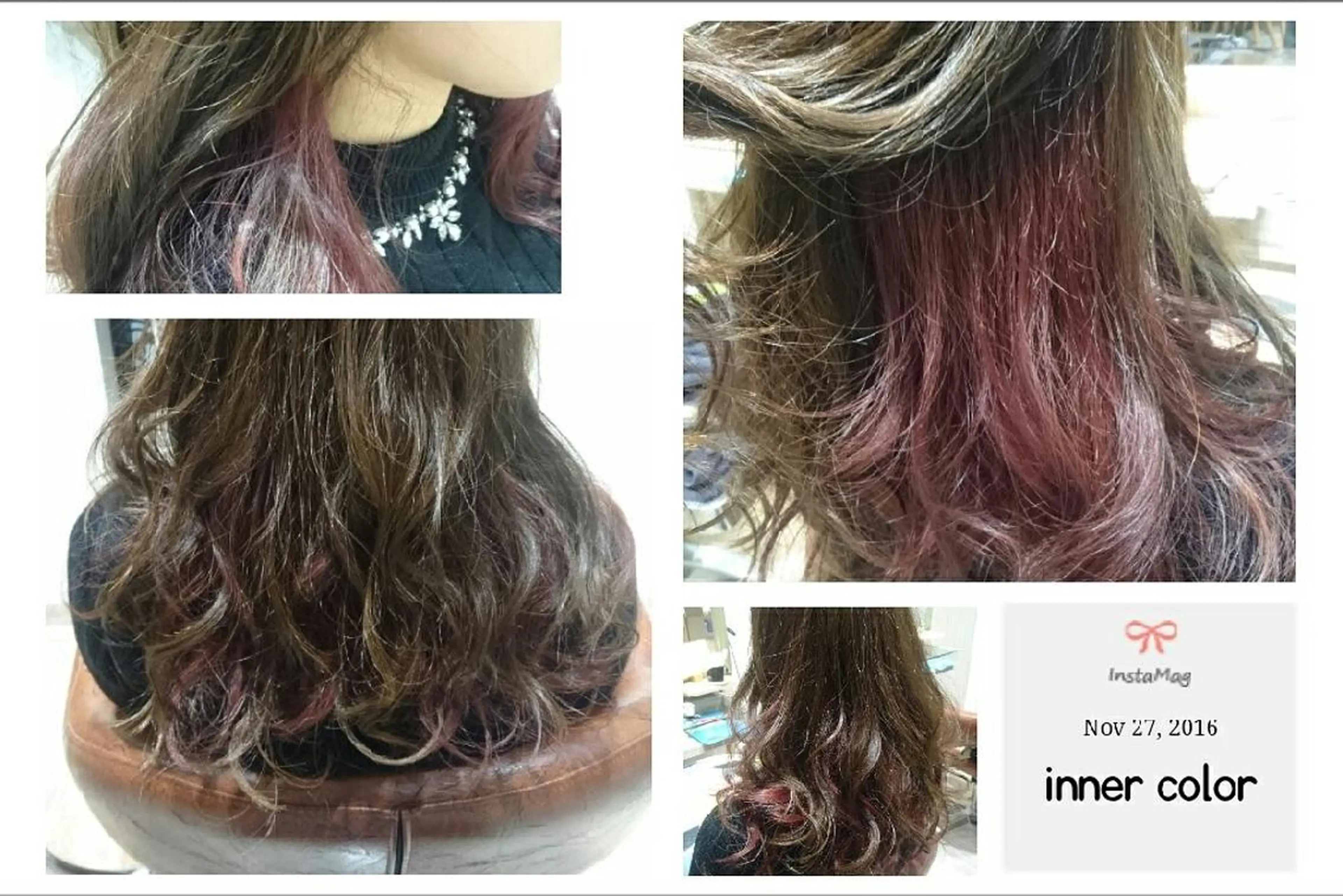 セミロング ロング カラー ヘアアレンジ 嶋田 ゆきのヘアスタイル