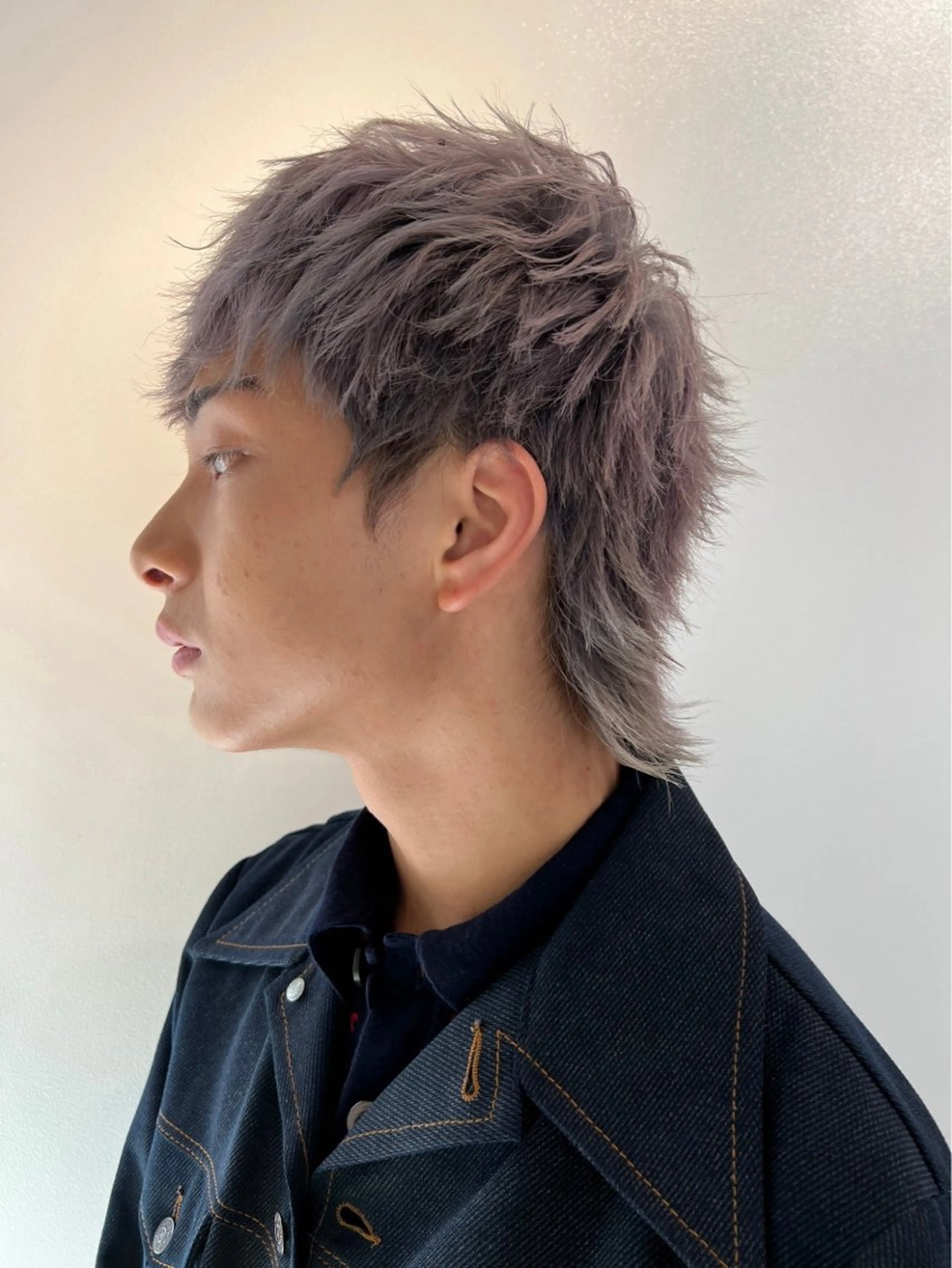 カラー メンズ ダブルカラー寒色系 ボリューム改善ハヤトのヘアスタイル