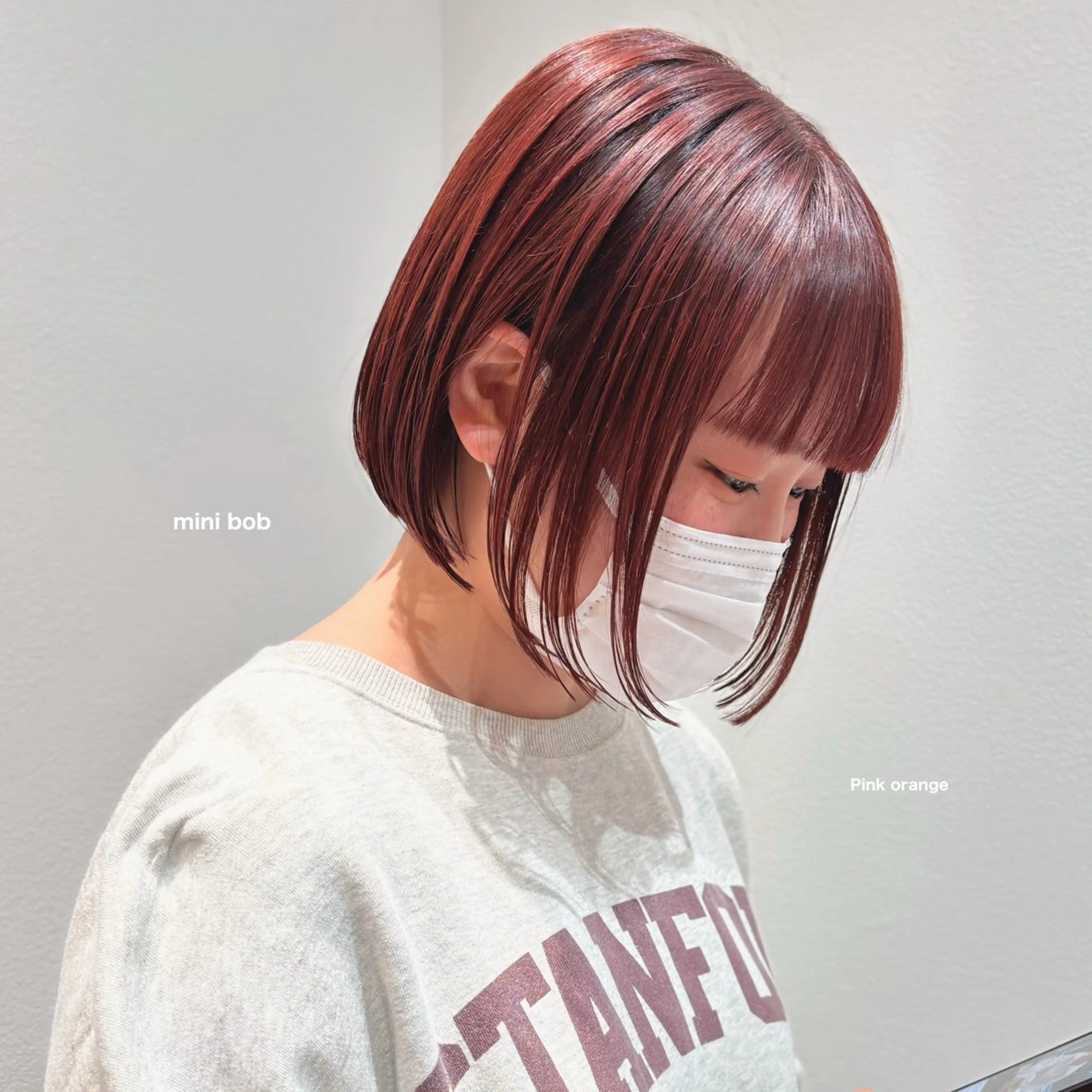 ショート カラー ヘアアレンジ ブラウンカラー レッドカラー レッドブラウン ボブ Apero【アペロ】所属・パーマ/暖色/ボブ イワタテ🇰🇷のヘアスタイル