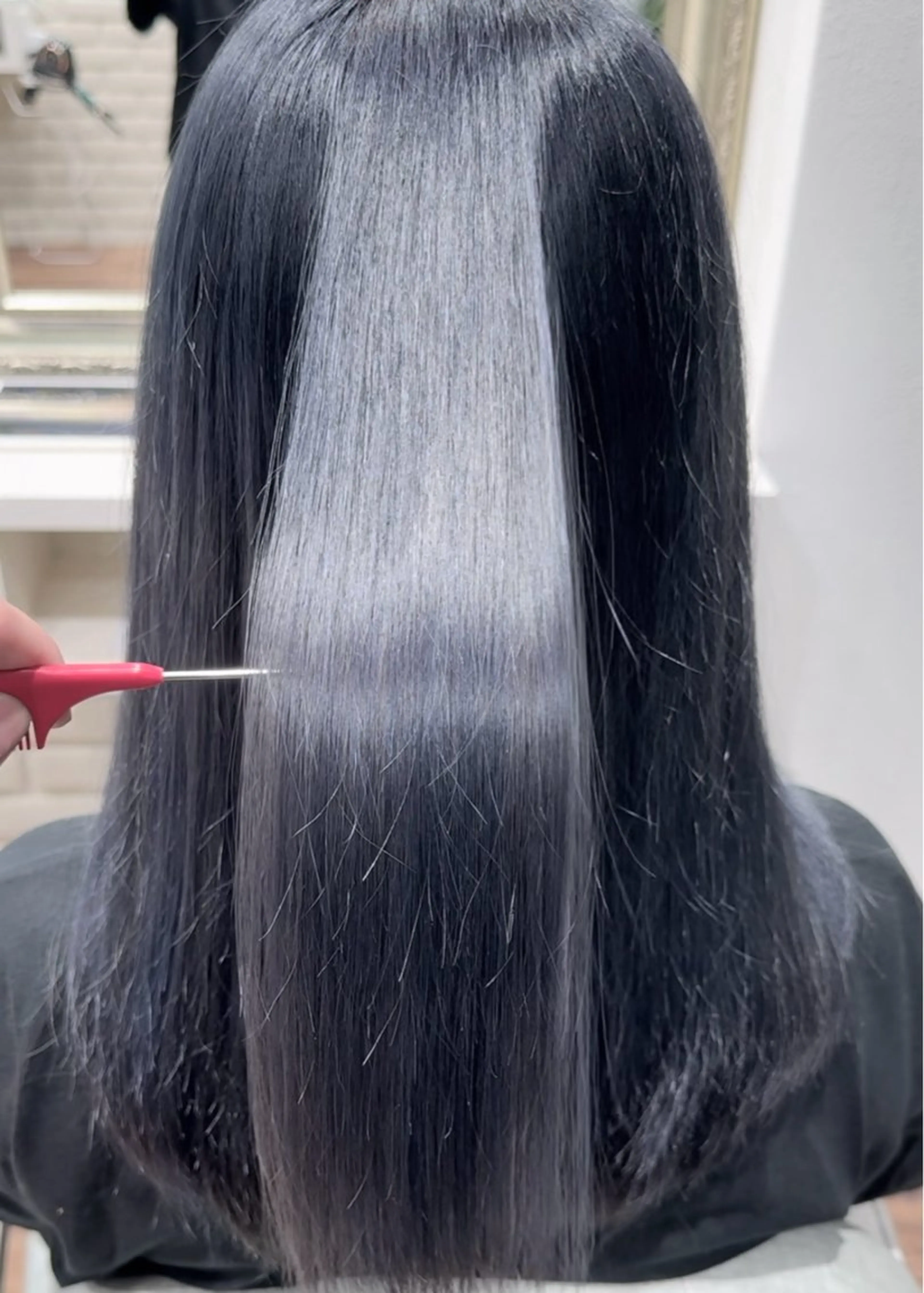 ロング カラー ネイビーカラー ヘアカラー トリートメント Ruset所属・ハイトーン/ボブ特化 /美髪矯正/SOMAのヘアスタイル