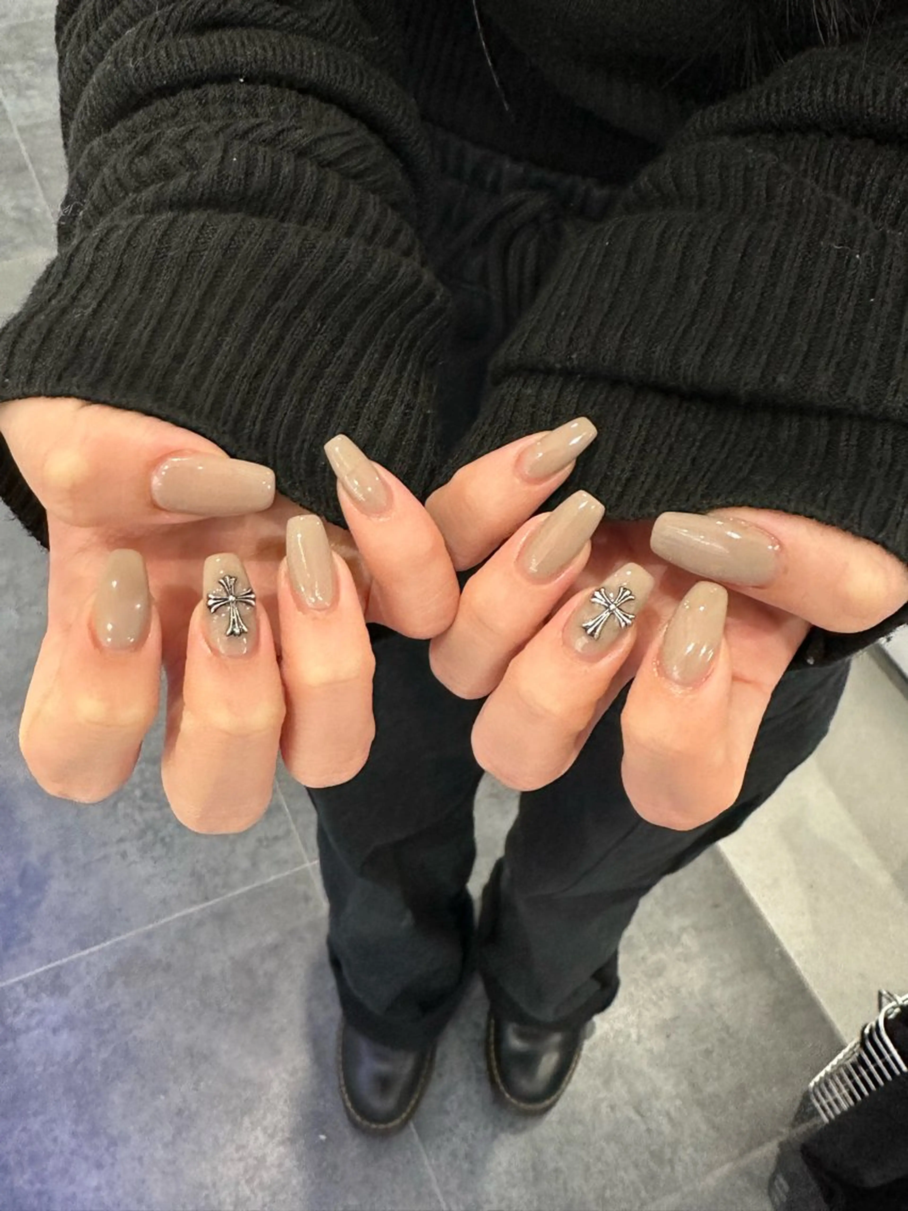 ネイル ワンカラーネイル ♱˖⁺ 𝒎𝒐𝒑𝒊 ⁺のネイルデザイン