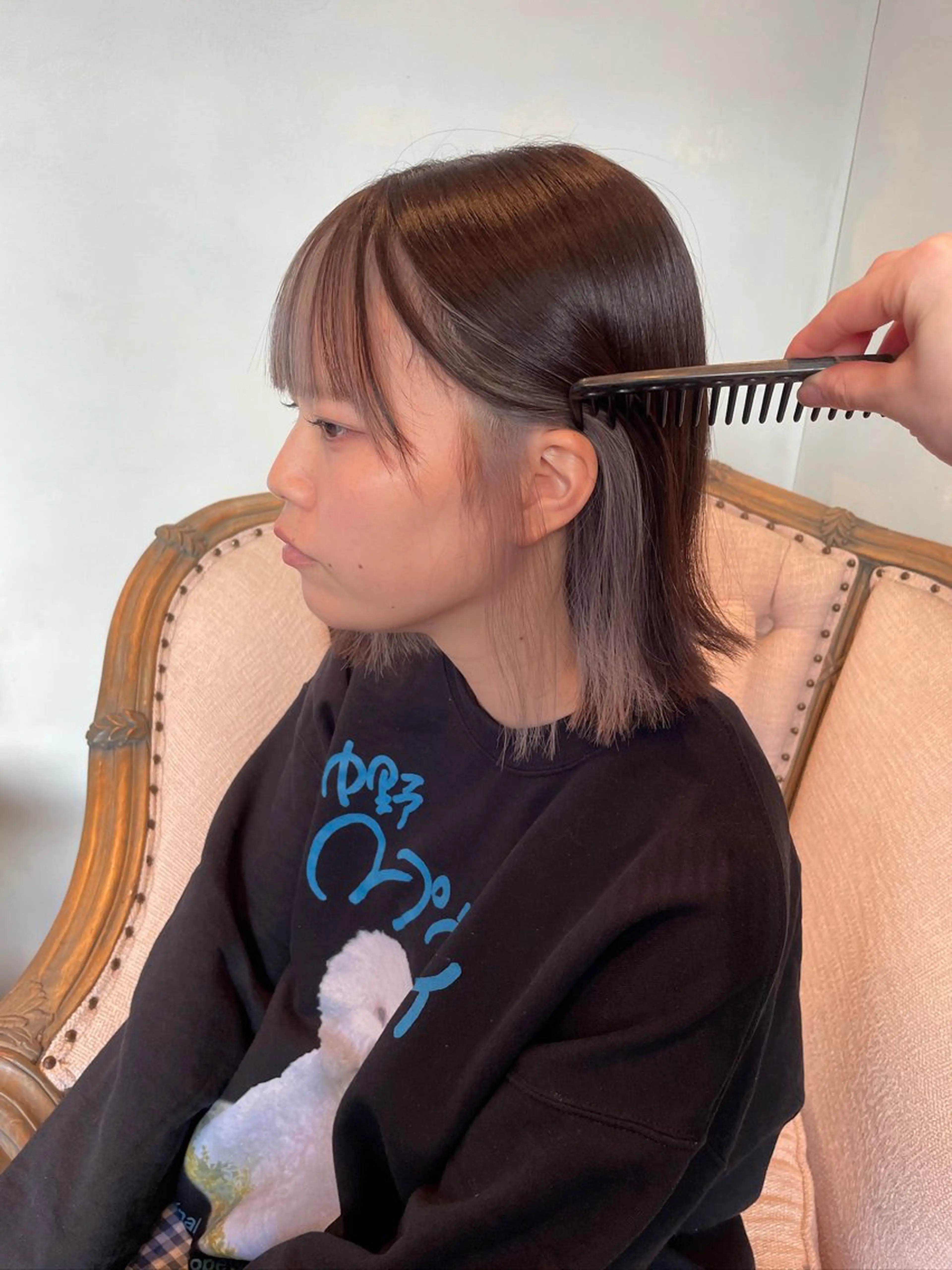 ミディアム カラー ヘアカラー 無料ショートカット 募集中anzu📛のヘアスタイル