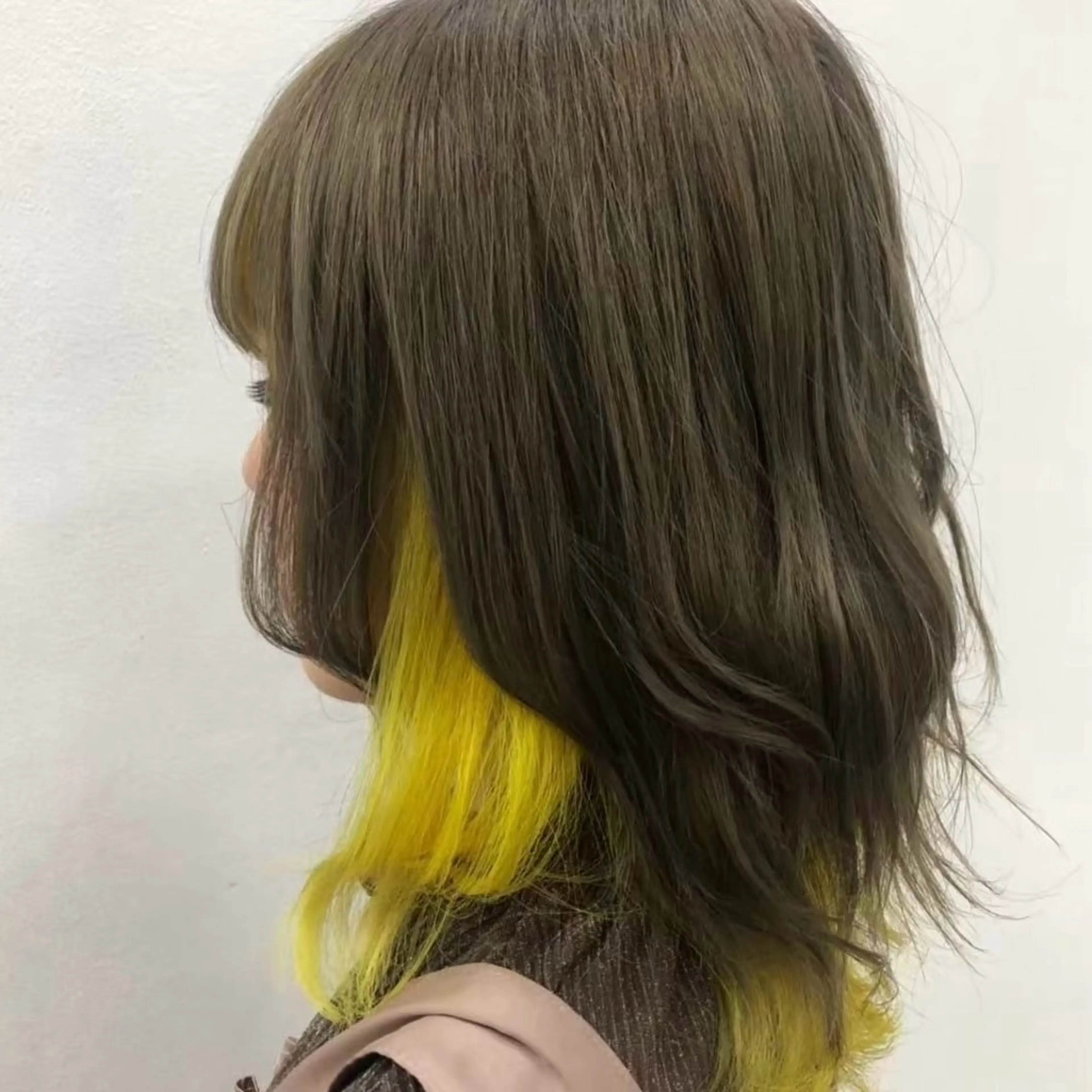 【ポイントでかわいく🎀】インナーカラー🍯🤎の写真