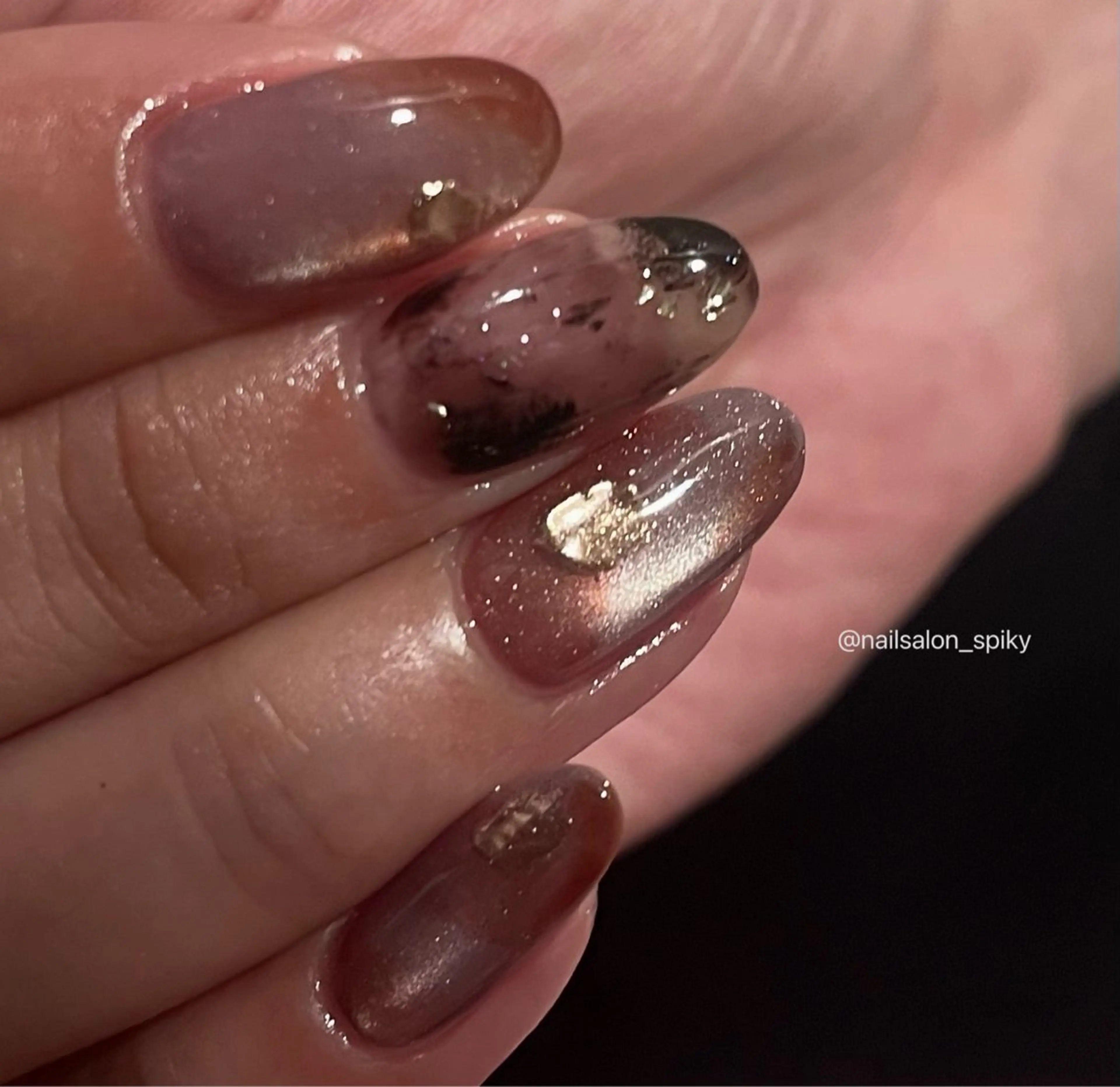 ネイル ハンドネイル Spiky とうげ ふうかのネイルデザイン