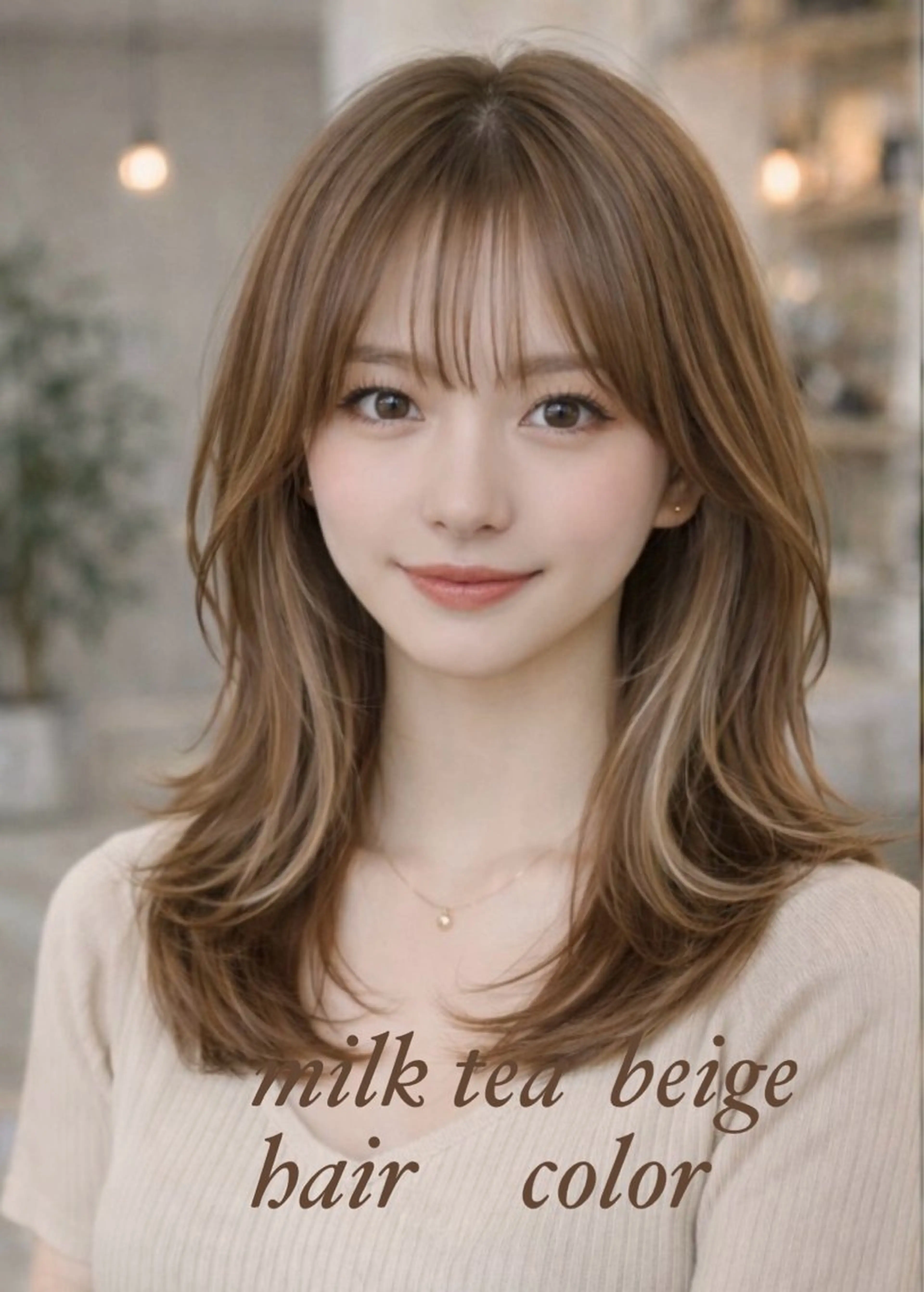 セミロング カラー カット ヘアカラー トリートメント M.SLASH 辻 孝志のヘアスタイル