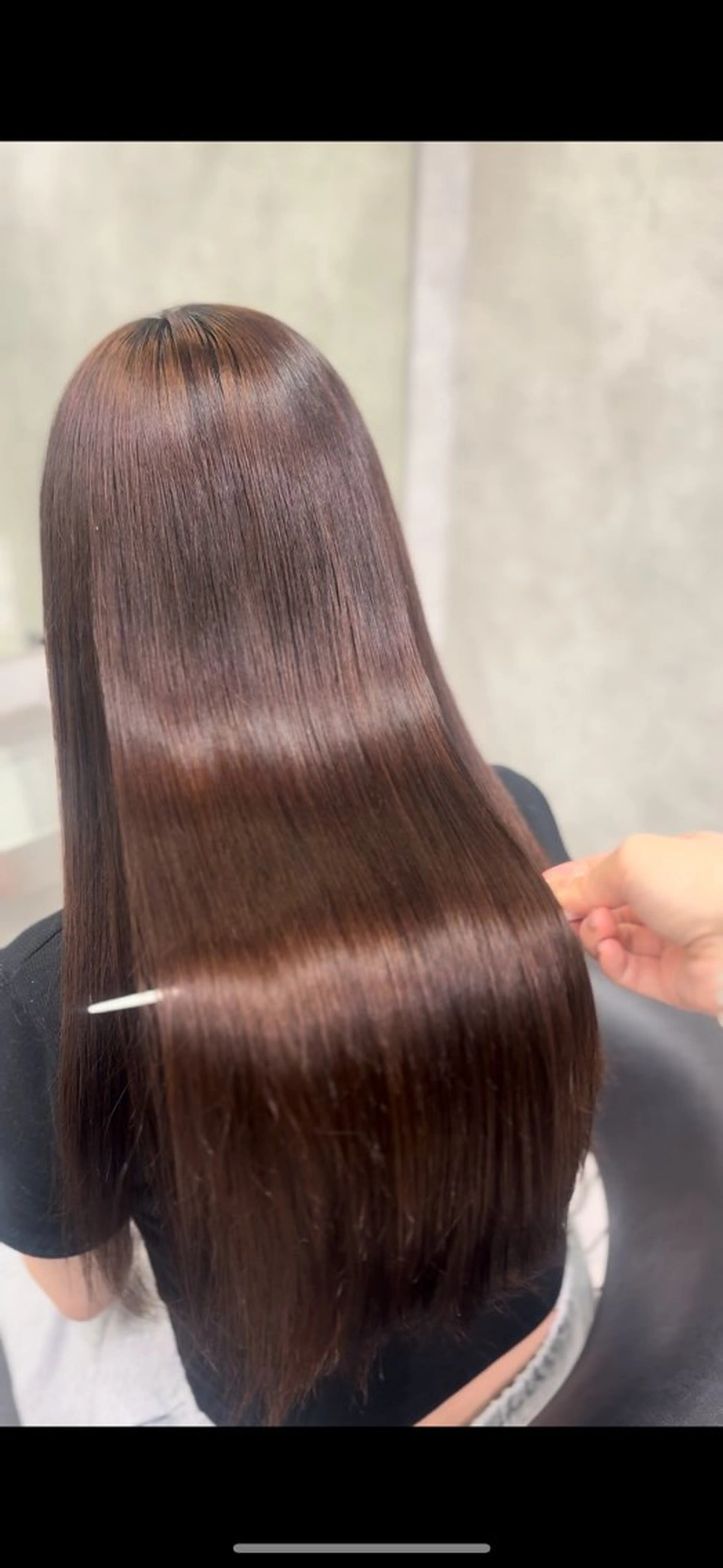 セミロング セミロングパーマ 韓国風ヘア 縮毛矯正 🤍うる艶韓国 カラー/Hitohaのヘアスタイル