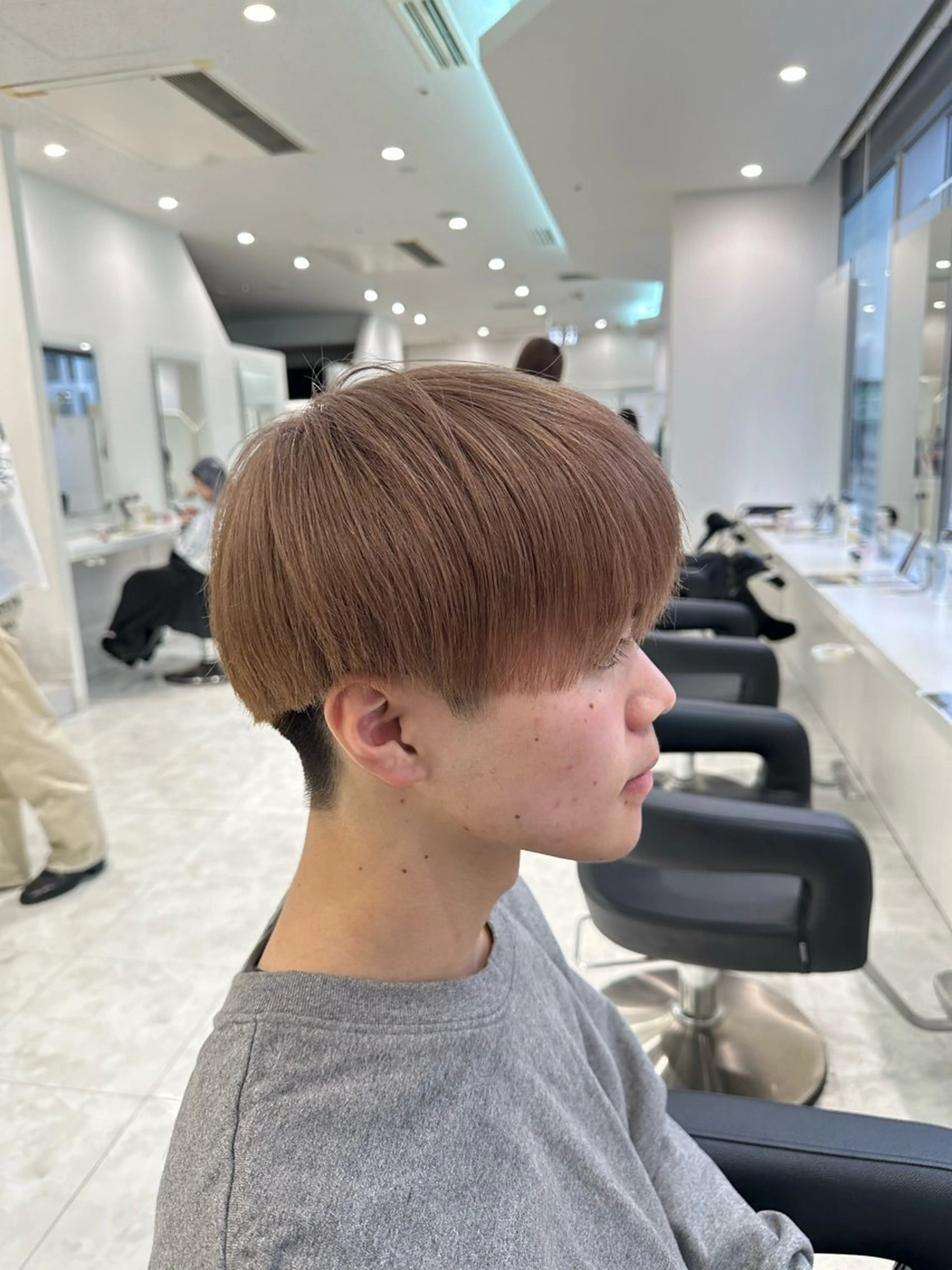 ショート カラー メンズ ヘアカラー トリートメント ヘッドスパ 🐺韓国風メンズ特化 あさひ🐺のヘアスタイル