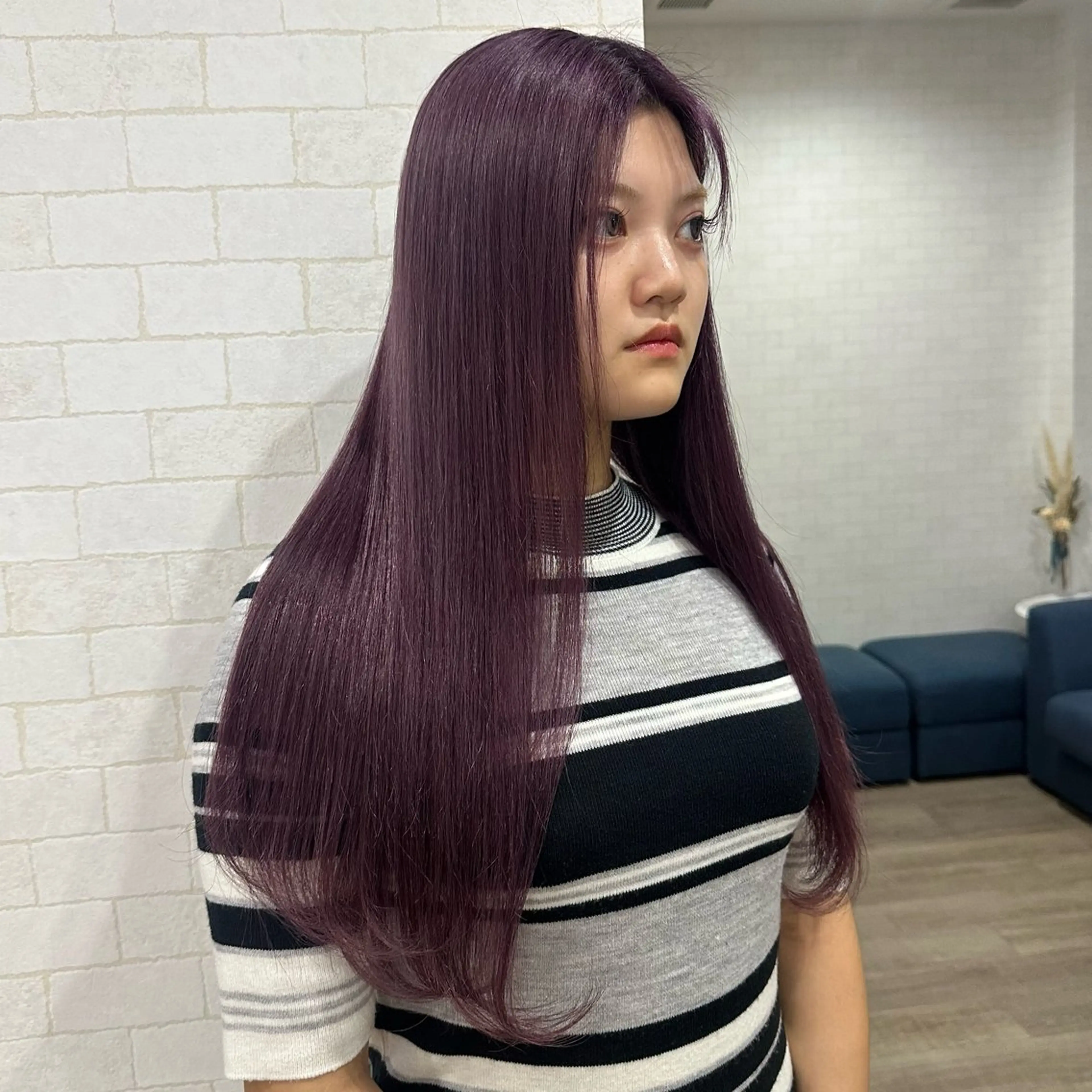 ロング カラー ブリーチ CHEMIR所属・安田 萌菜のヘアスタイル