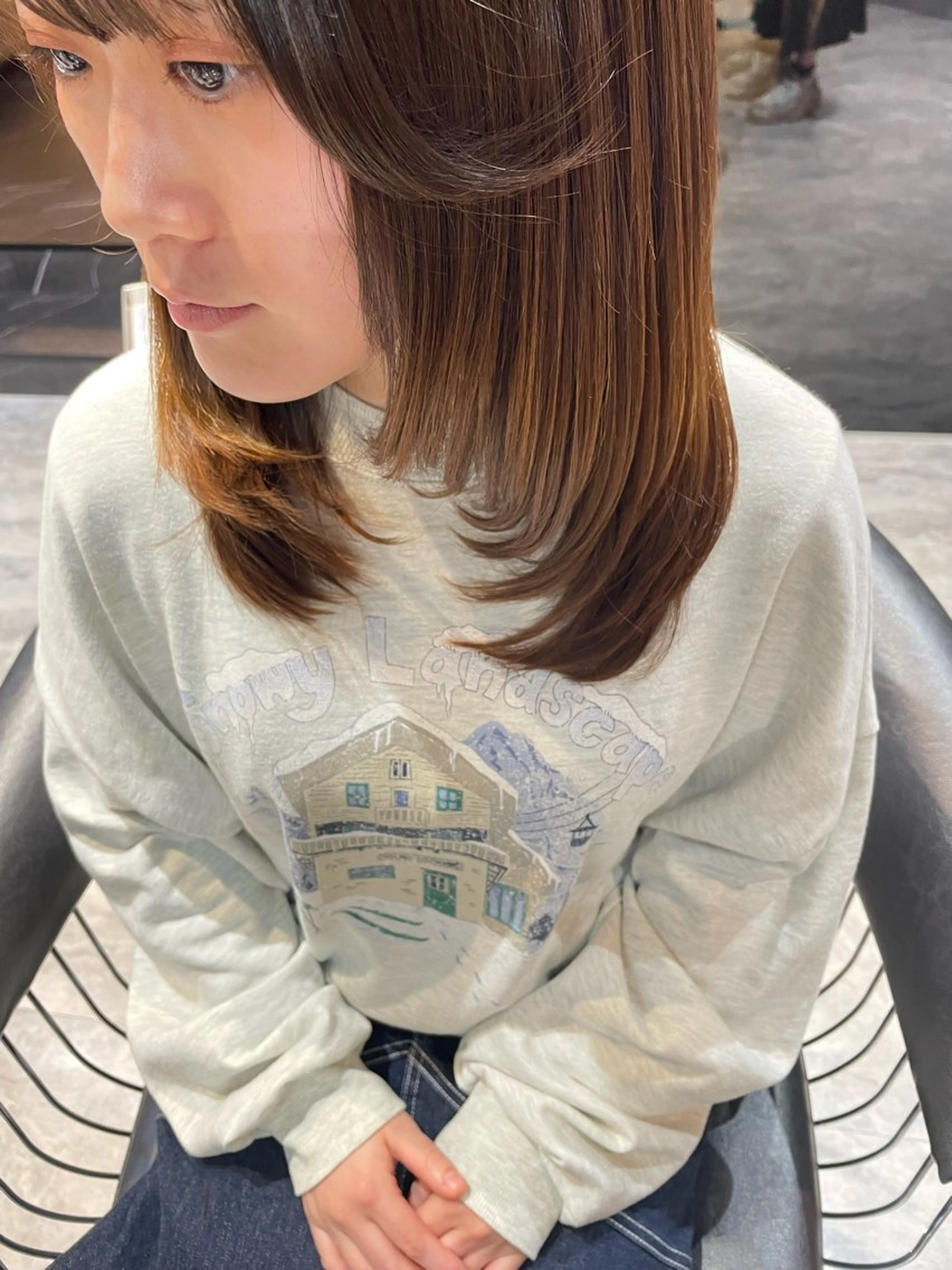 セミロング カットモデル大募集 🩶銀座/akaneのヘアスタイル