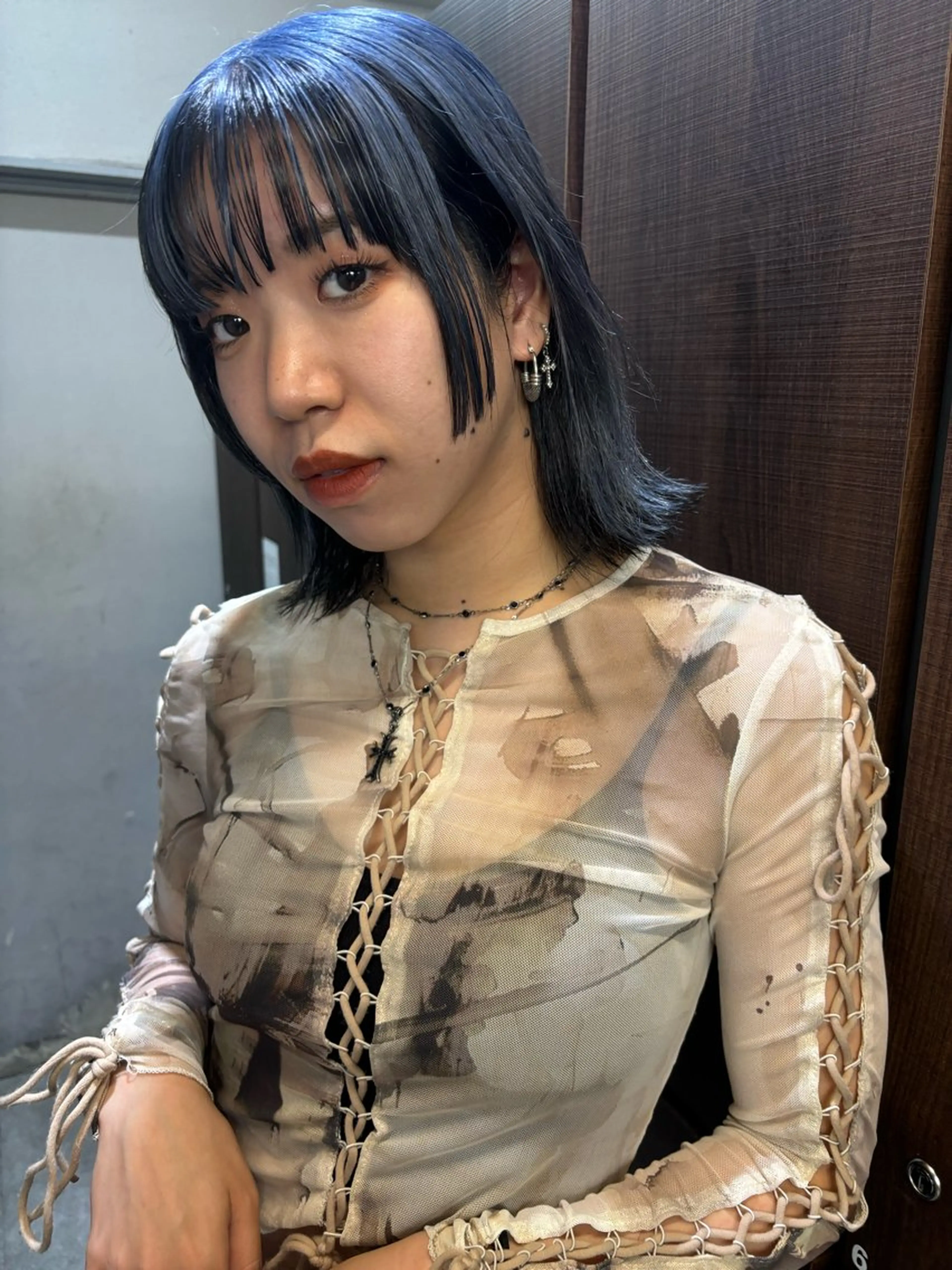 ミディアム カラー ヘアアレンジ カット ヘアカラー トリートメント Opus🐕kato Mizuki🐕のヘアスタイル