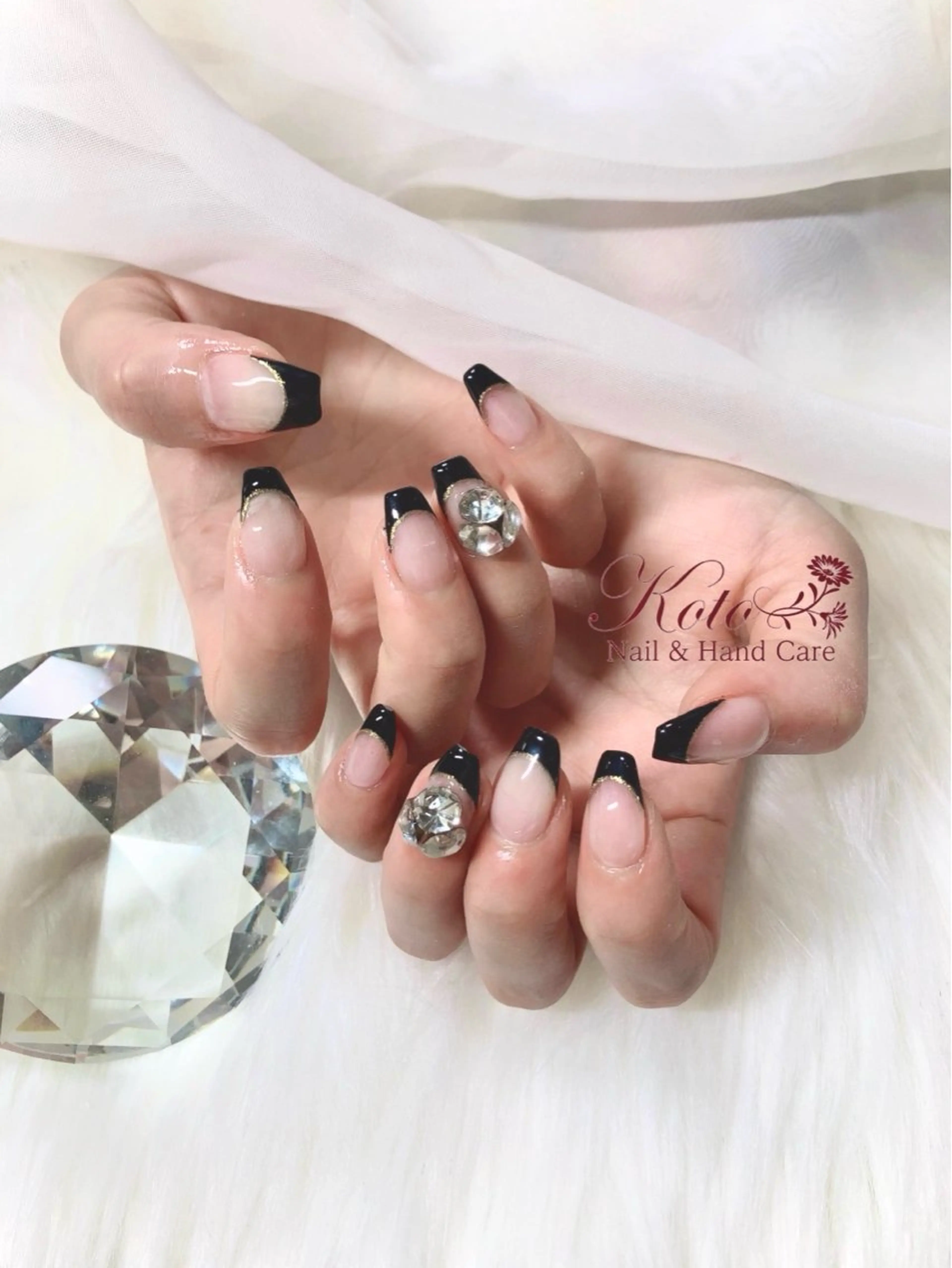 ネイル 長さ出し フレンチネイル ジェルネイル 持ち込み ニュアンスネイル ハンドネイル Nail Salon KOTOのネイルデザイン