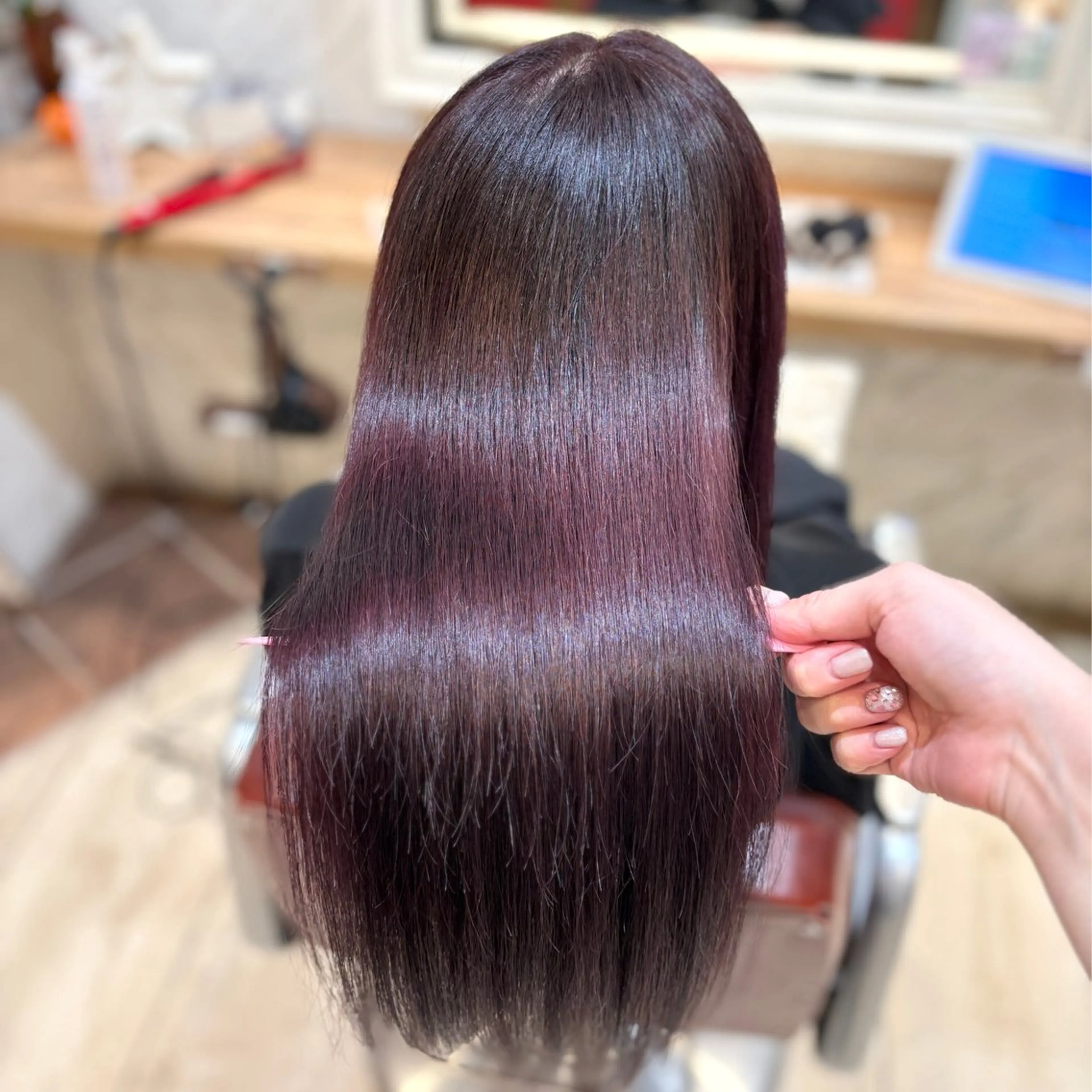 ロング カラー ヘアカラー 韓国レイヤー 暖色カラー/さくらのヘアスタイル