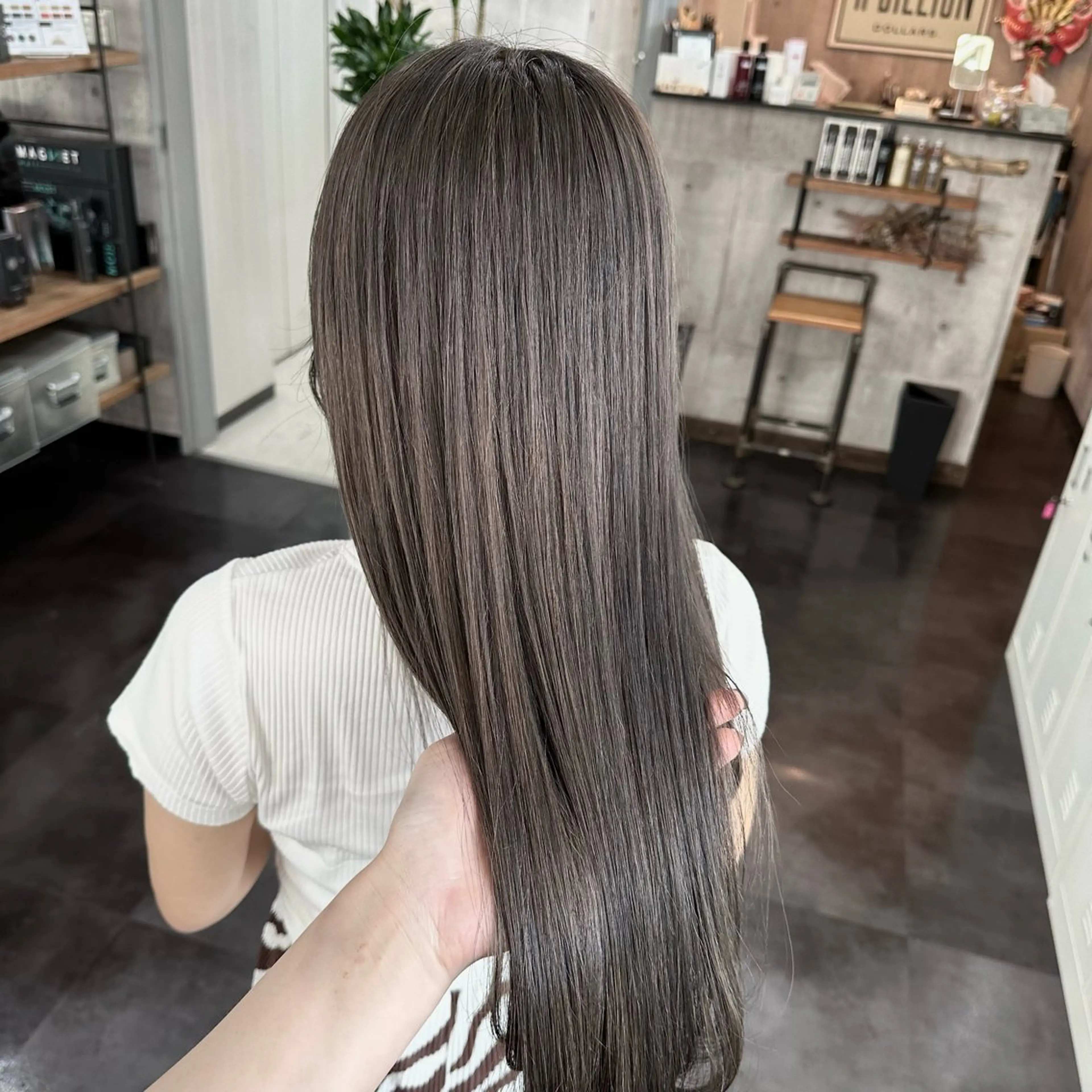 ロング カット ヘアカラー トリートメント 枚方 tomee 🦋南部　しほ🦋のヘアスタイル