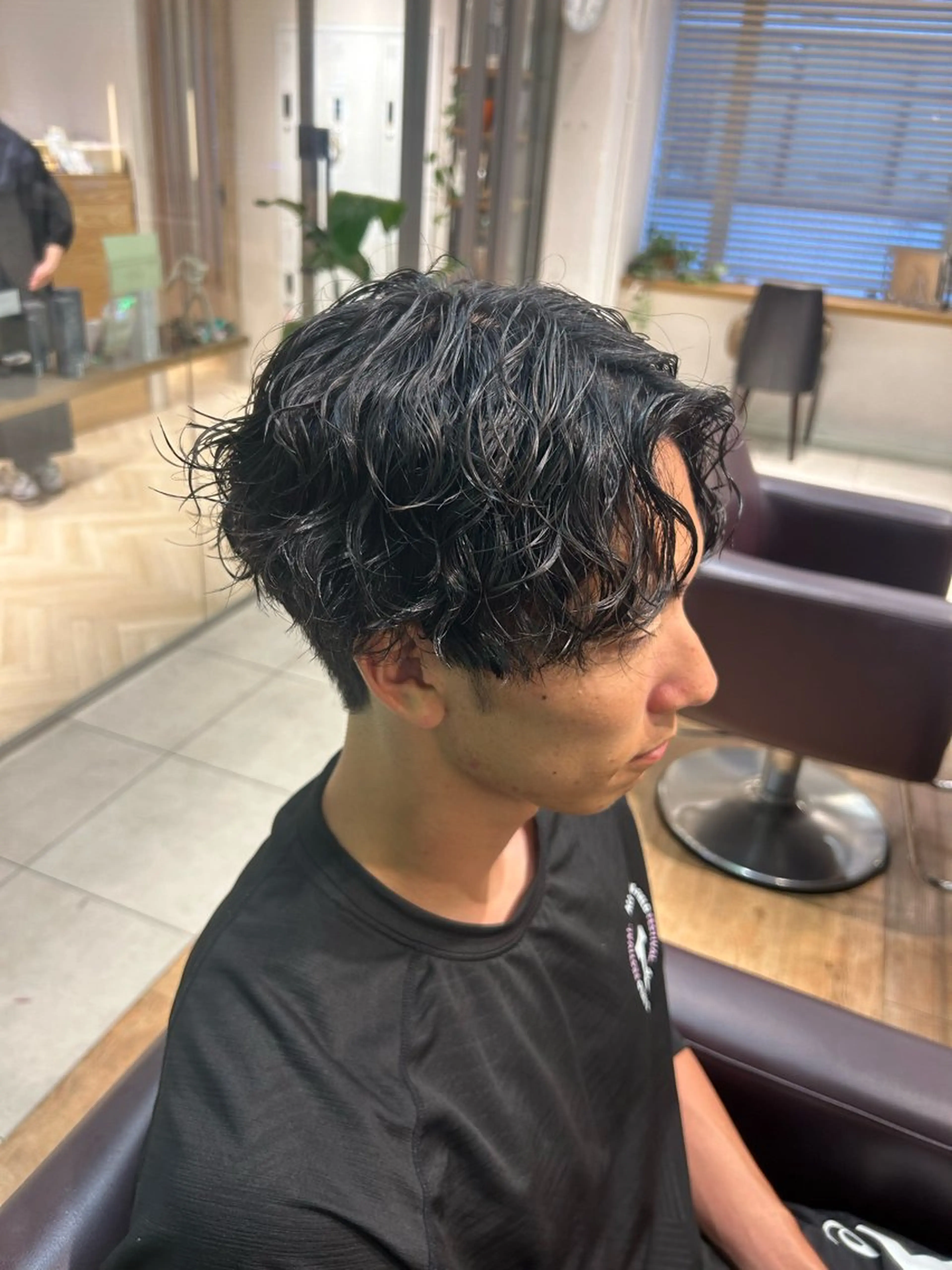 パーマ メンズ カット パーマ 🦋Misaki🦋 メンズパーマ/着付けのヘアスタイル