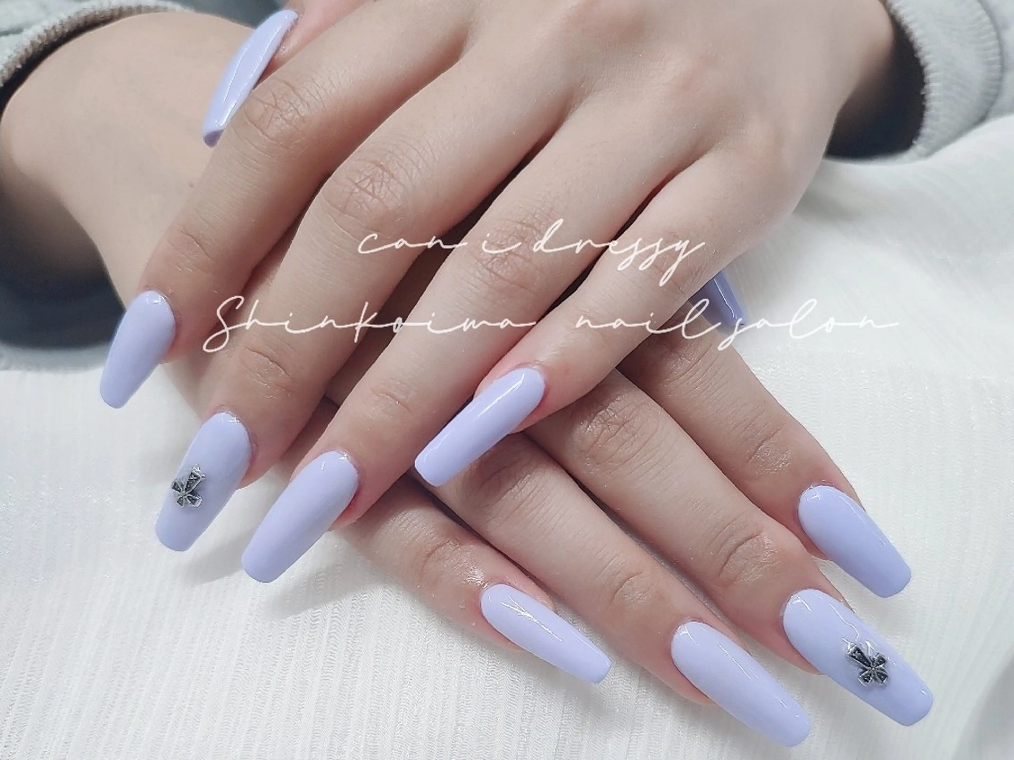 ネイル 長さ出し ワンカラーネイル シンプルネイル ハンドネイル キャンアイドレッシー 新小岩のネイルデザイン