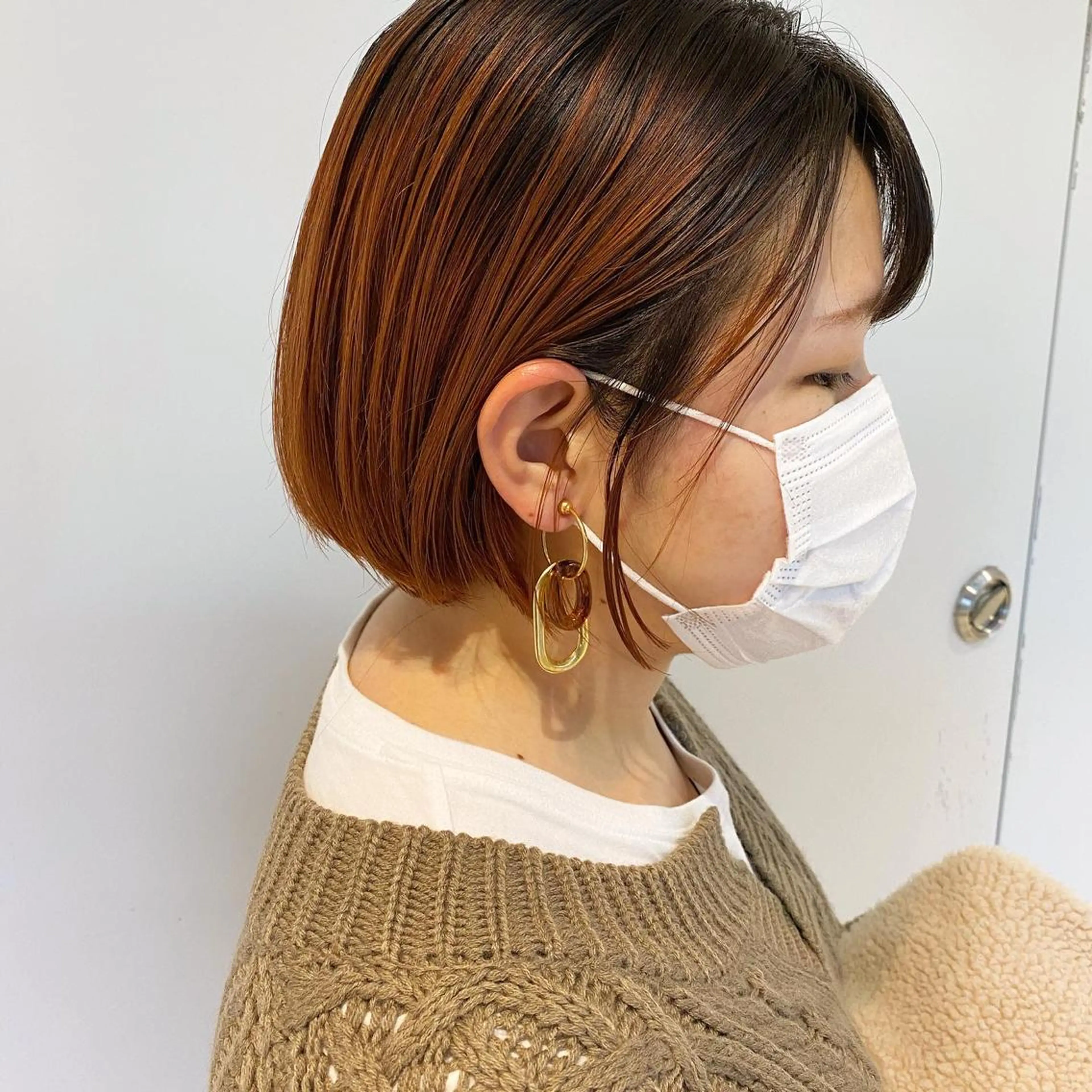 ショート カラー ボブ ショートヘア カット ヘアカラー ボブ/salut町田 🧡kanaのヘアスタイル