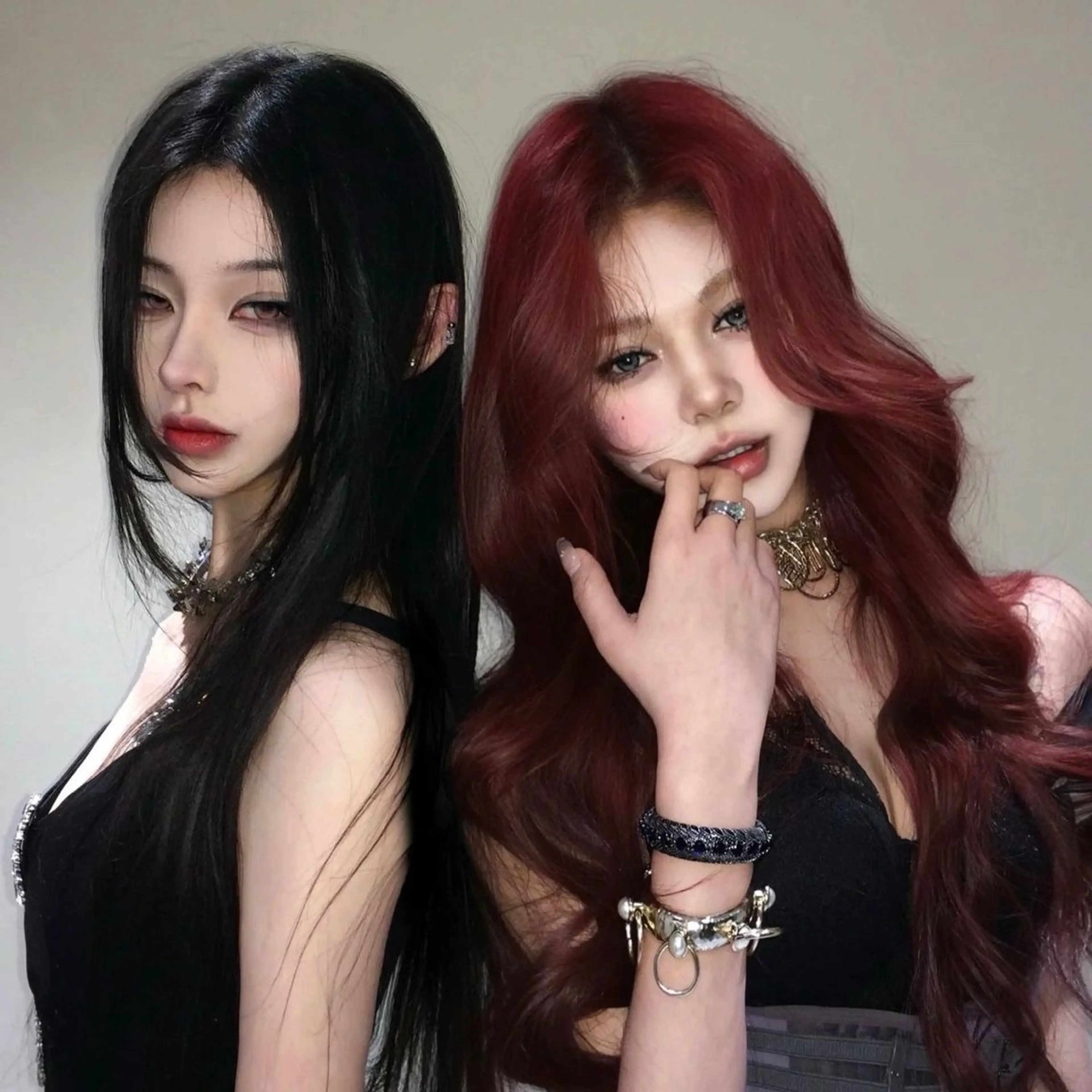 ロング カラー カット ヘアカラー 中韓🇨🇳🇰🇷 🤍TAKAHIROのヘアスタイル