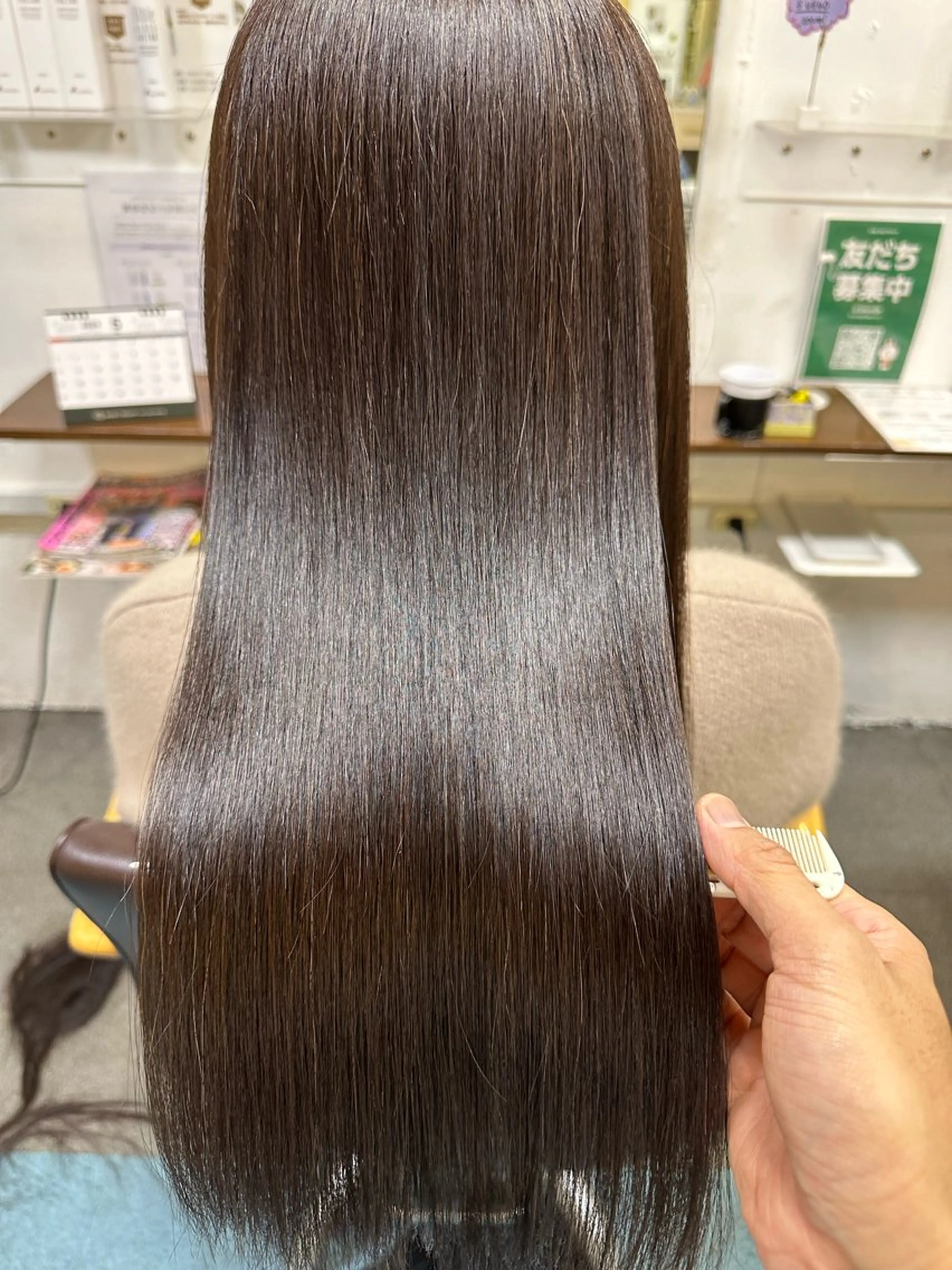 ロング パーマ 髪質改善 縮毛矯正 【髪質改善】に特化 オリーブオイルクラブのヘアスタイル