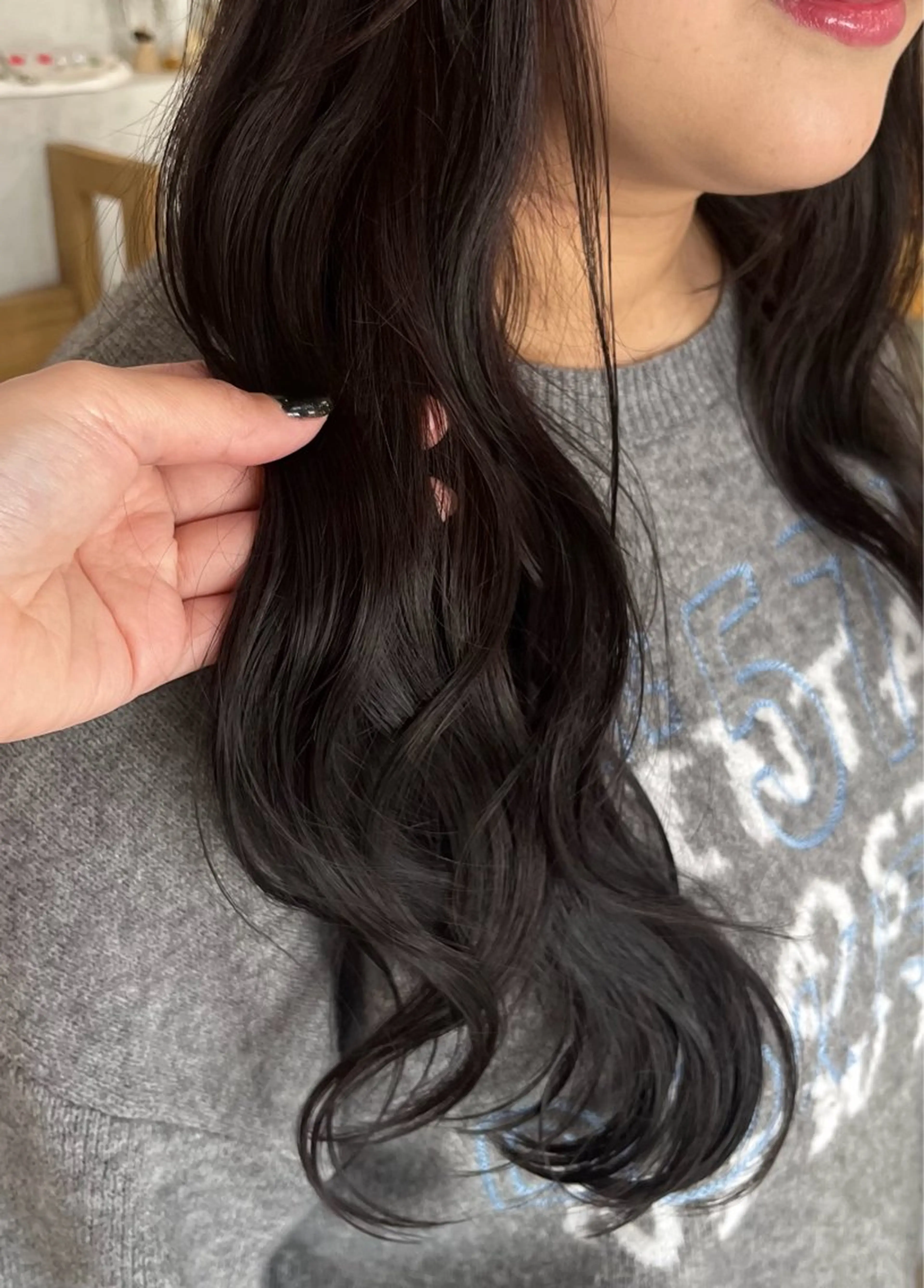 ロング カラー ブラウンカラー ラベンダーカラー Lico所属・鈴木由衣 /ショート/艶カラーのヘアスタイル