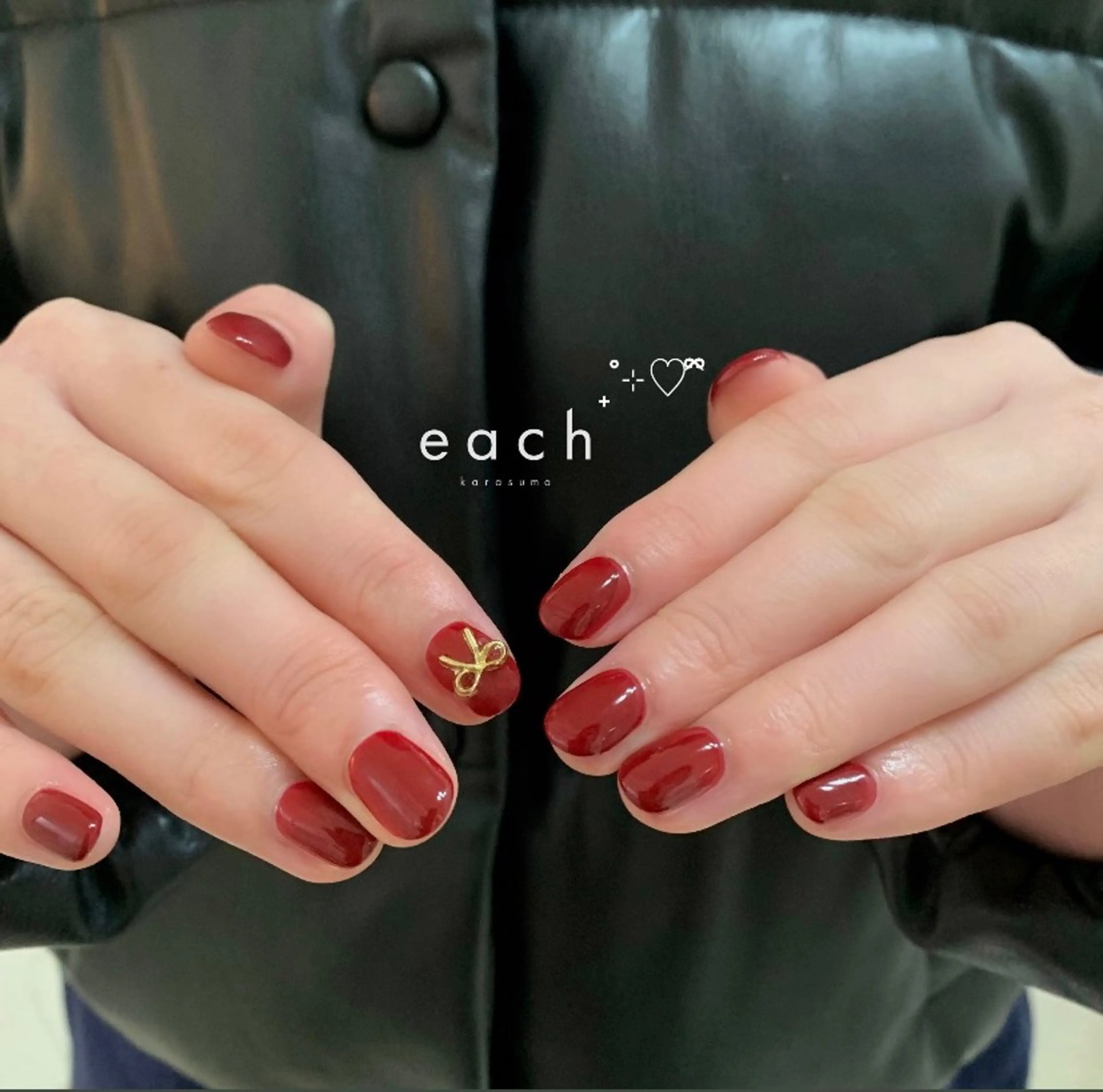 ネイル リボン each Hibikiのネイルデザイン