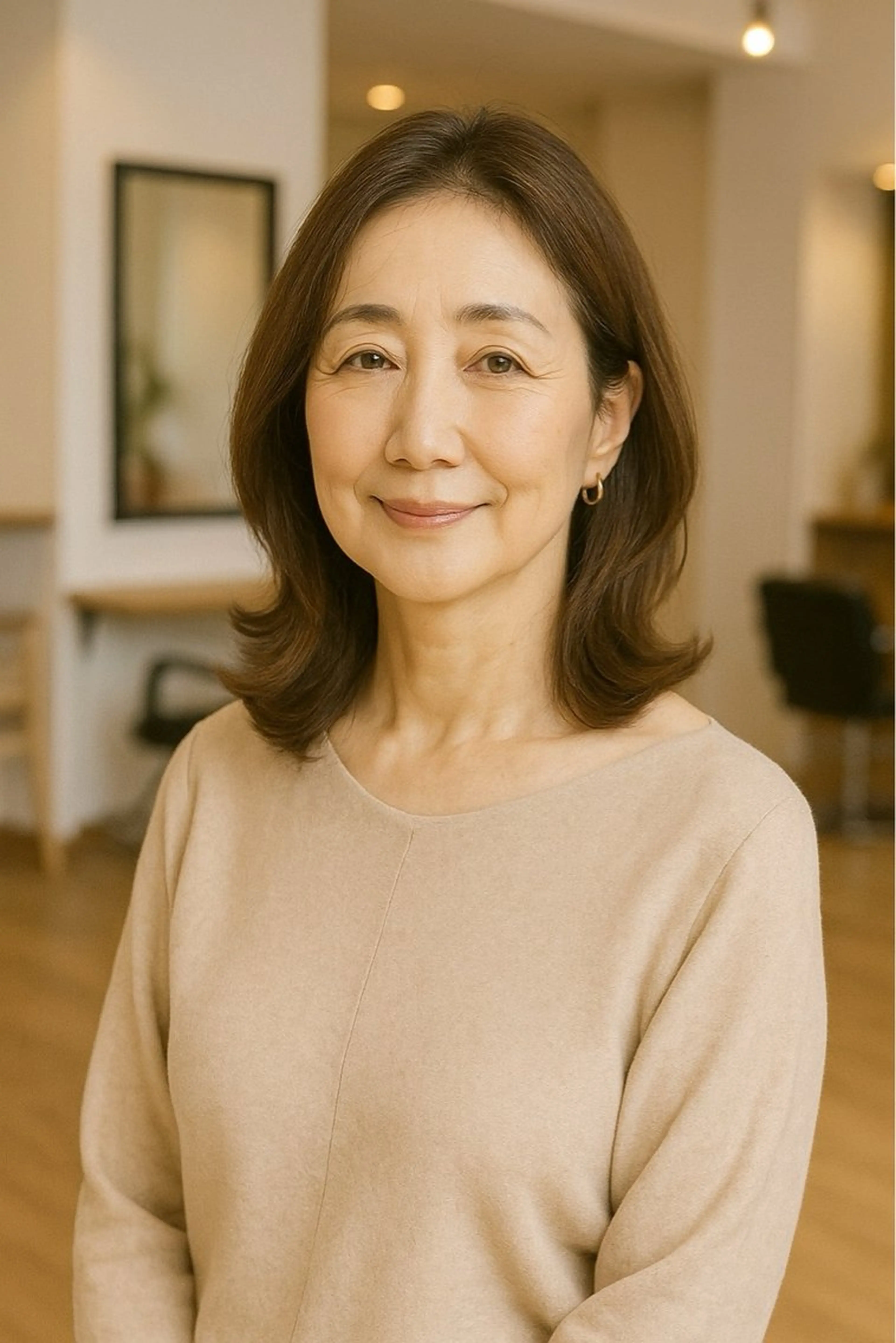 ミディアム ヘアカラー トリートメント 髪質改善/マツパ 垢抜け透明カラー衣笠のヘアスタイル