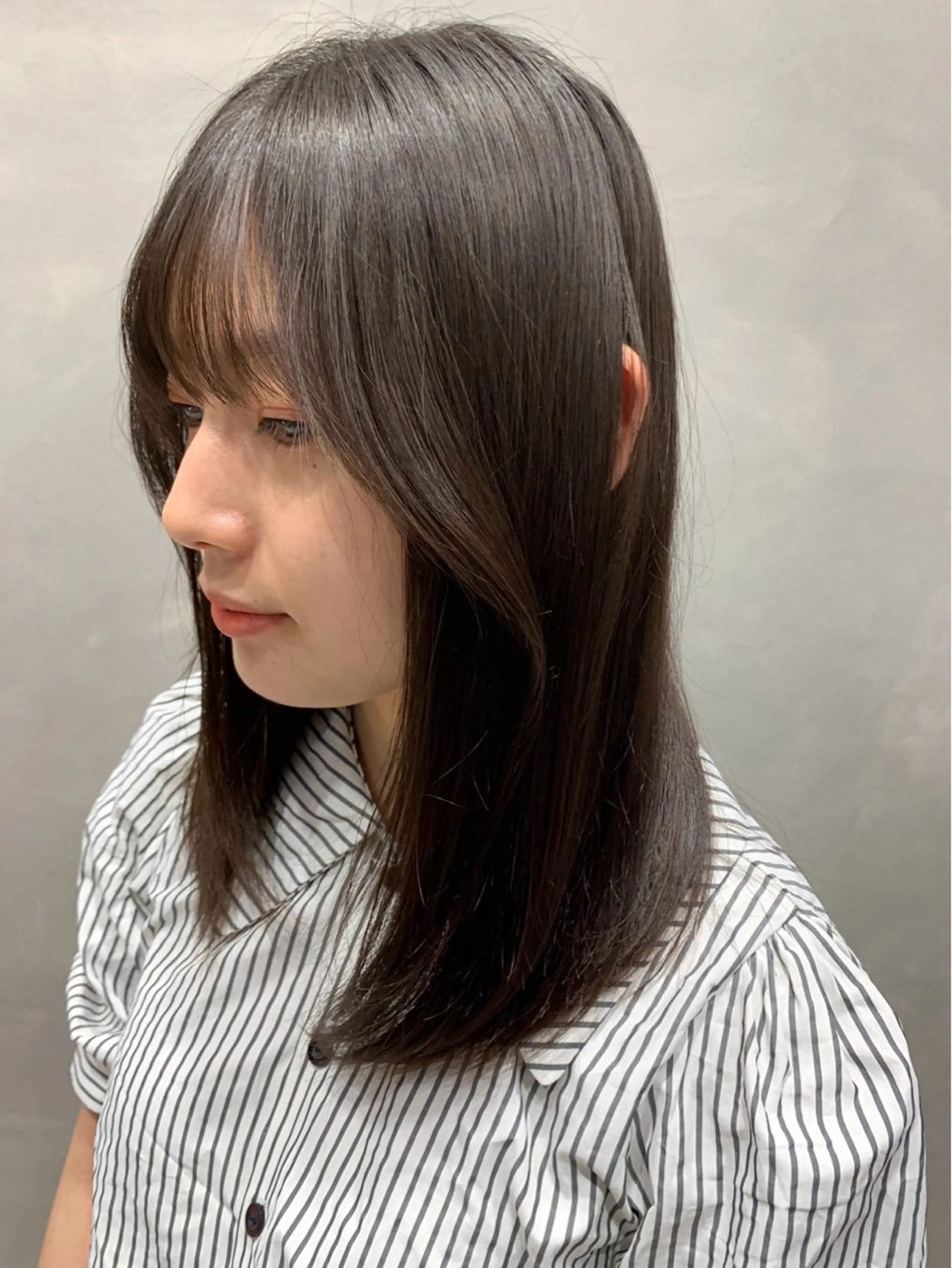 カラー ブラウンカラー ヘアカラー トリートメント Lapel green所属・カラーモデル Takahataのヘアスタイル