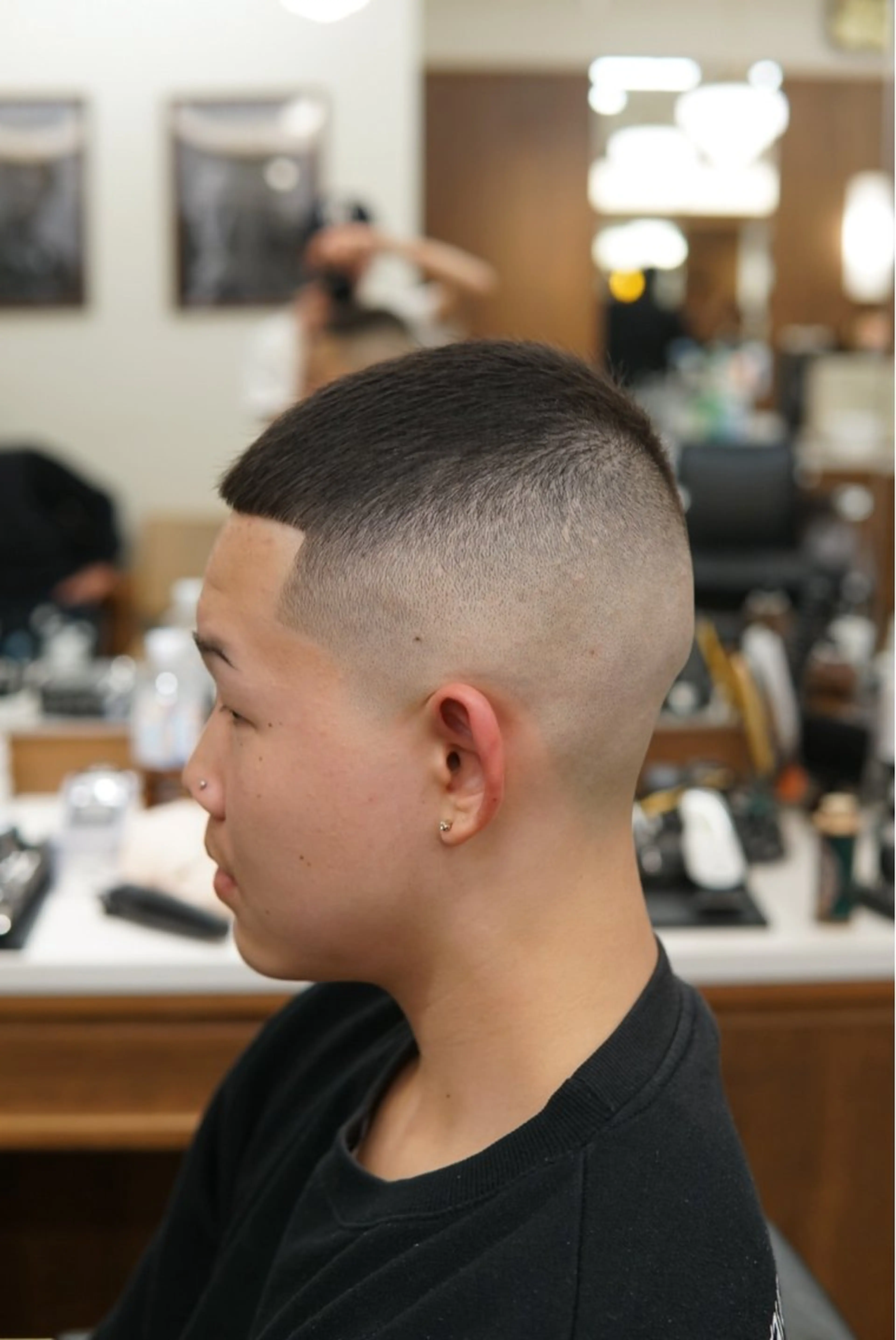 ショート メンズ フェードカット スキンフェード THE CHOP SHOP KICHIJOJI所属・竹内　スキンフェード 吉祥寺BARBERのヘアスタイル