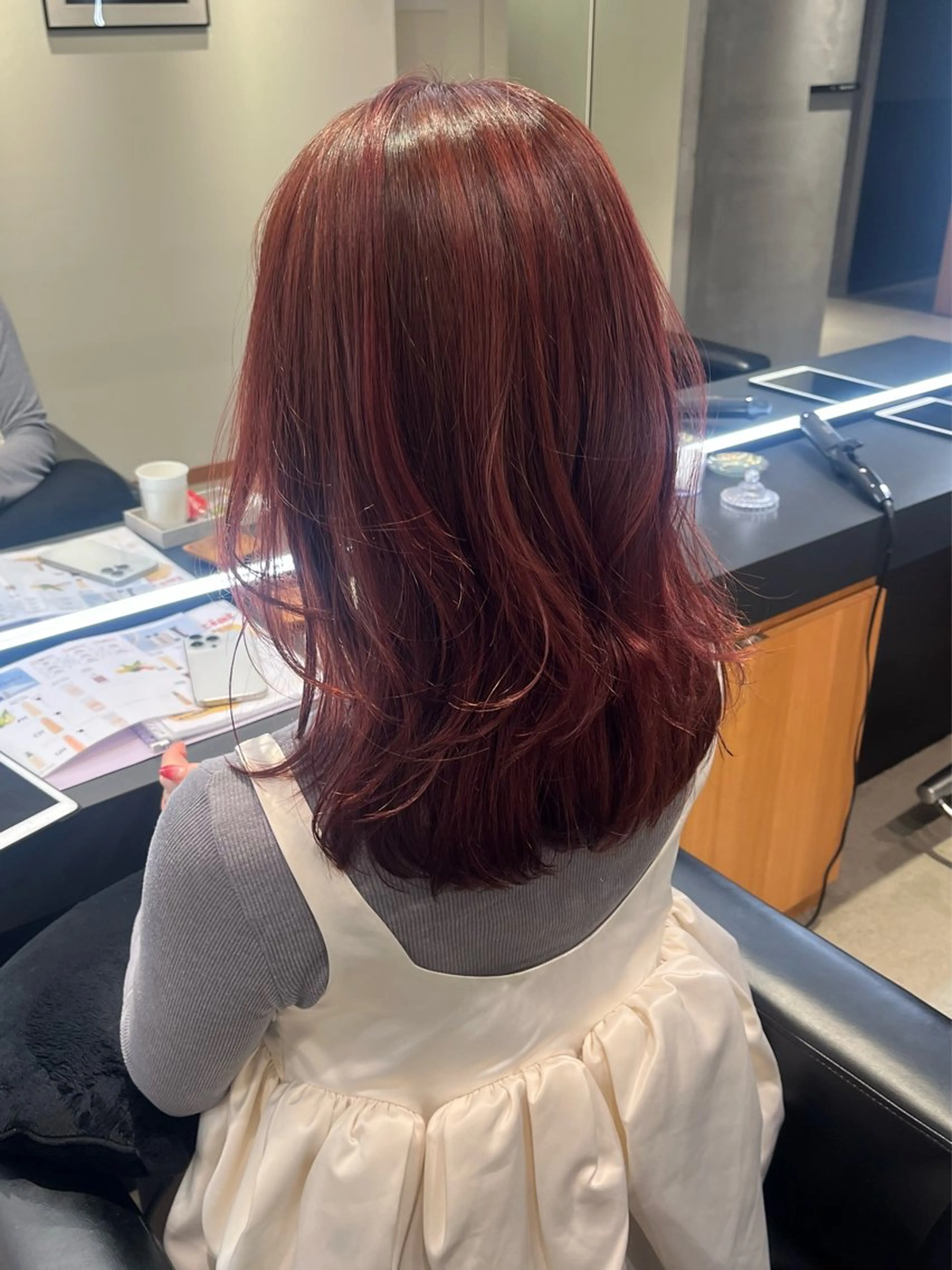 ミディアム 似合わせカット 髪質改善・水素カラー ARIA（ému）のヘアスタイル