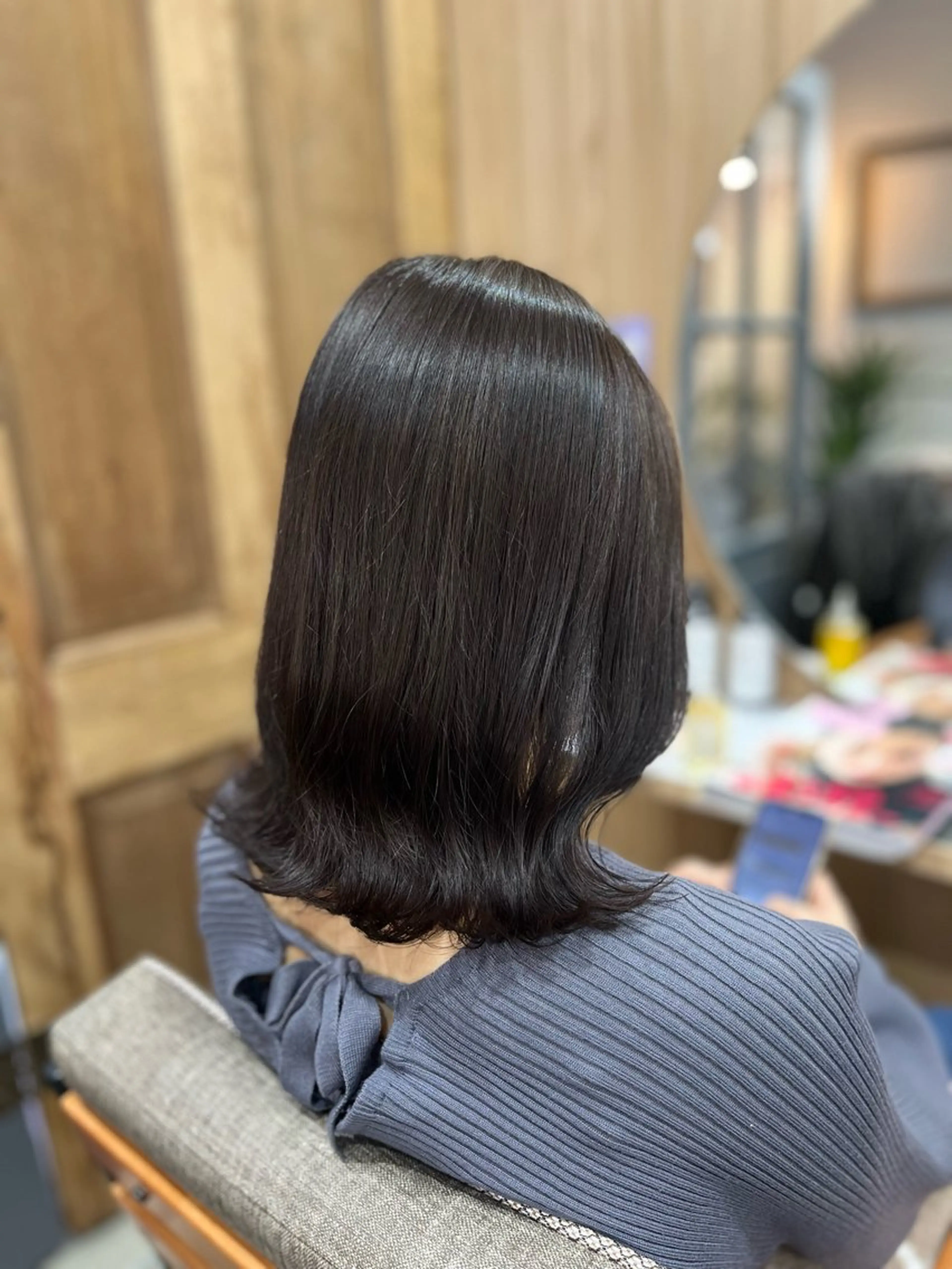 ミディアム カラー グレージュ ヘアカラー 仙台/髪質改善/艶髪 🫧ｼｽﾞｸのヘアスタイル