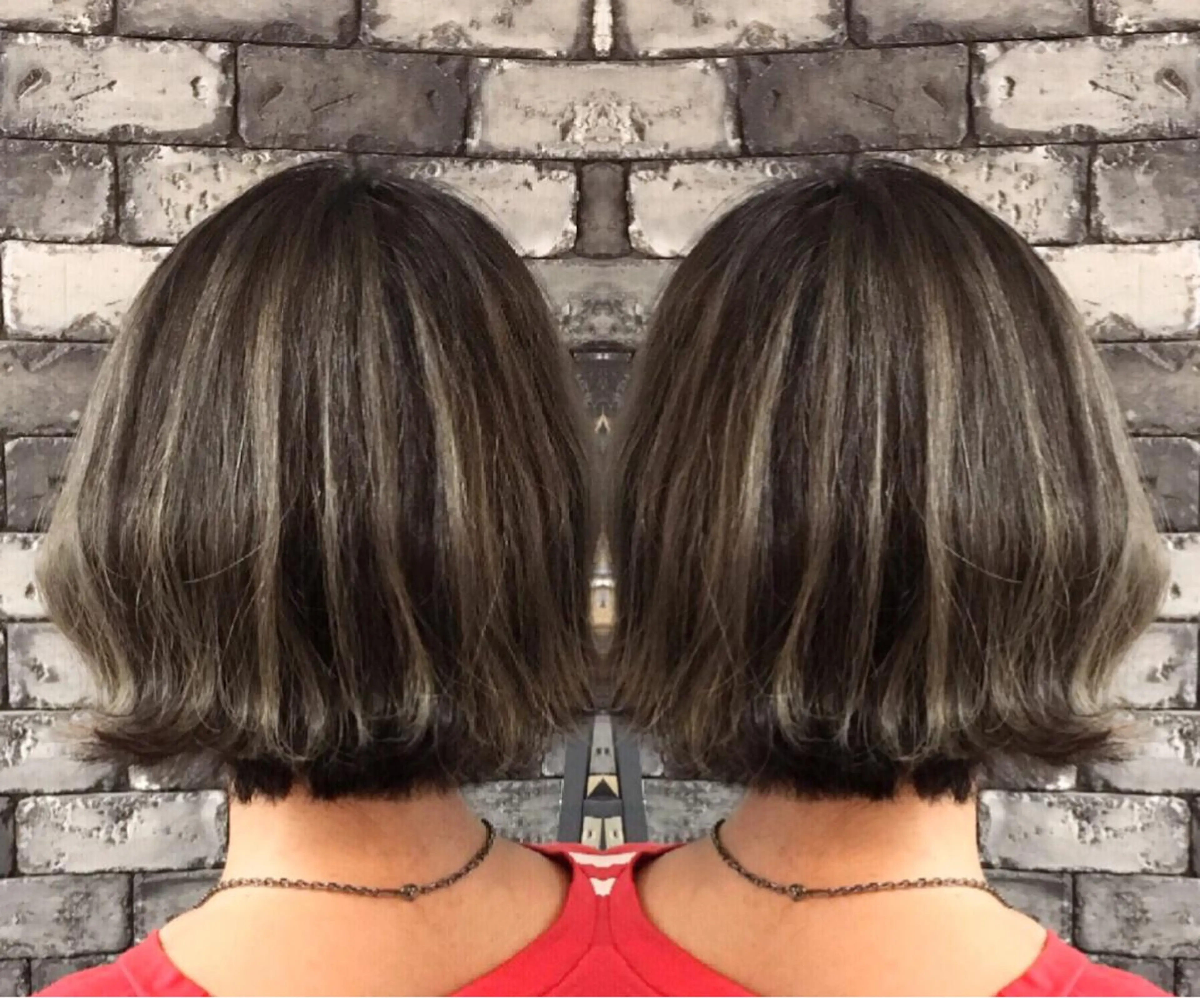 ショート 切りっぱなしボブ 3Dハイライト ボブ 外国人風カラー ハイライト ヘアカラー トリートメント ヘアセット ❤️千葉県代表❤️ 店長❤️柿本翔一朗のヘアスタイル