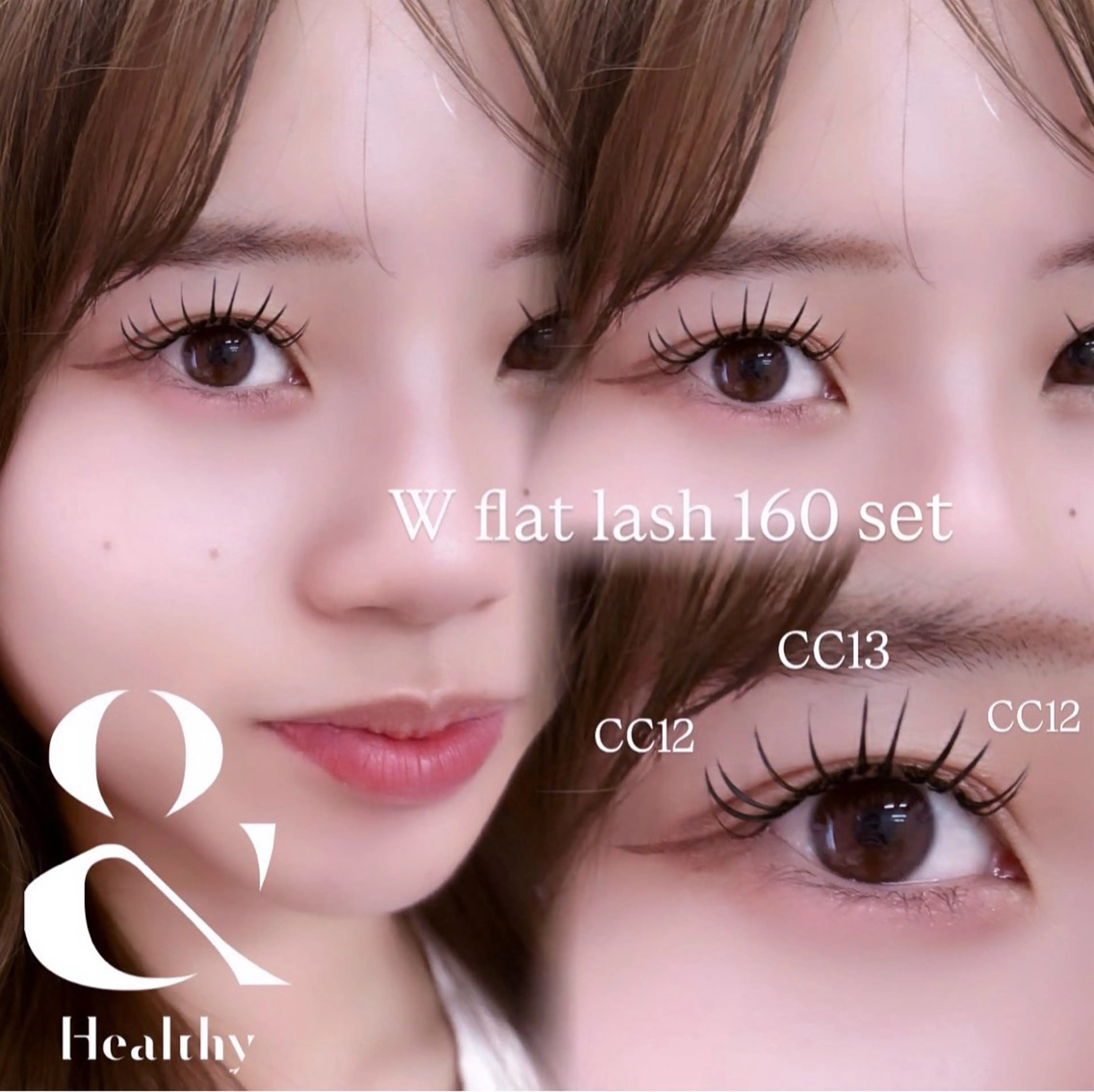 【濃さ重視✨️】ダブルフラットラッシュ🤍50set(オフ込み)の写真