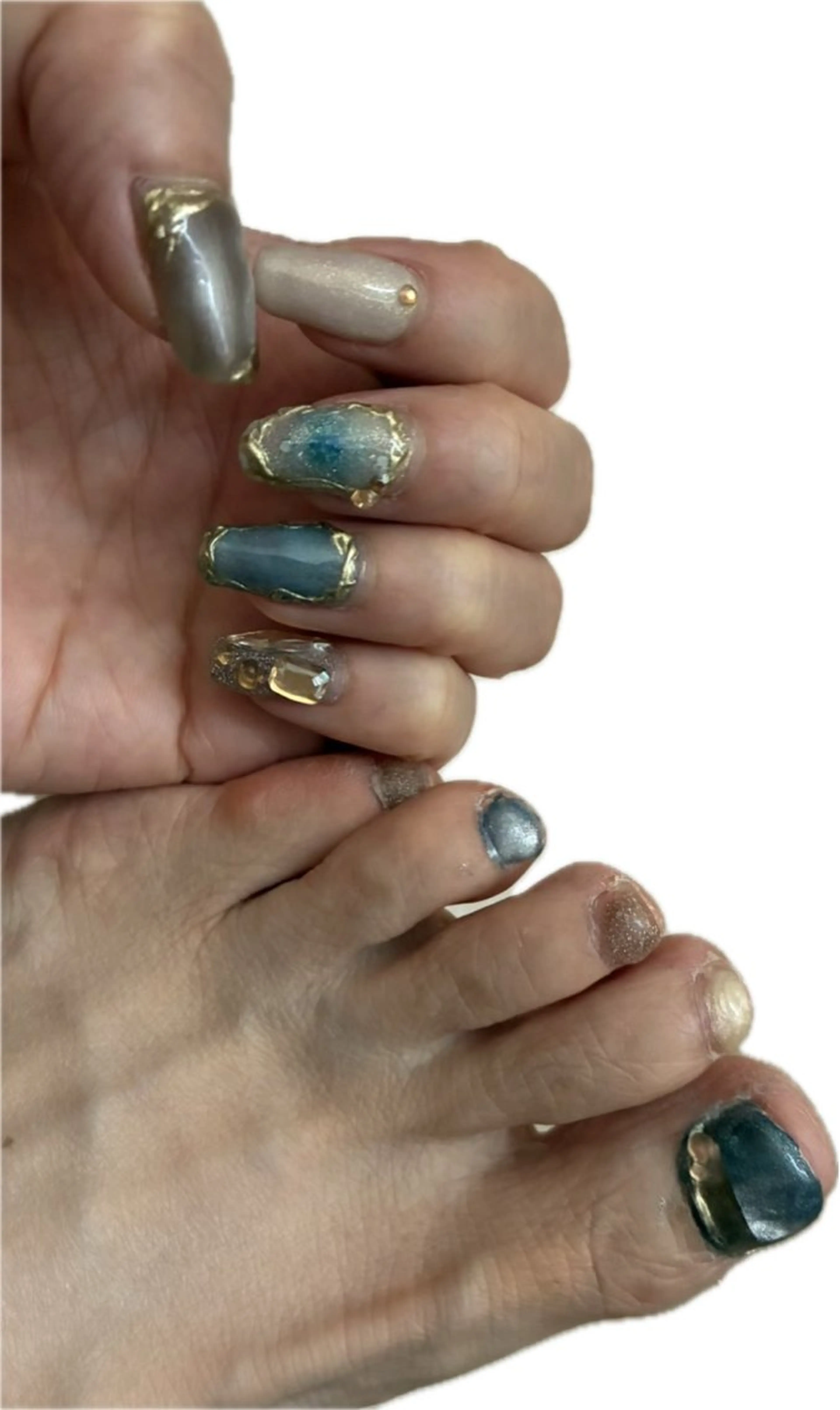 ネイル フットネイル 辻 ひまりのネイルデザイン