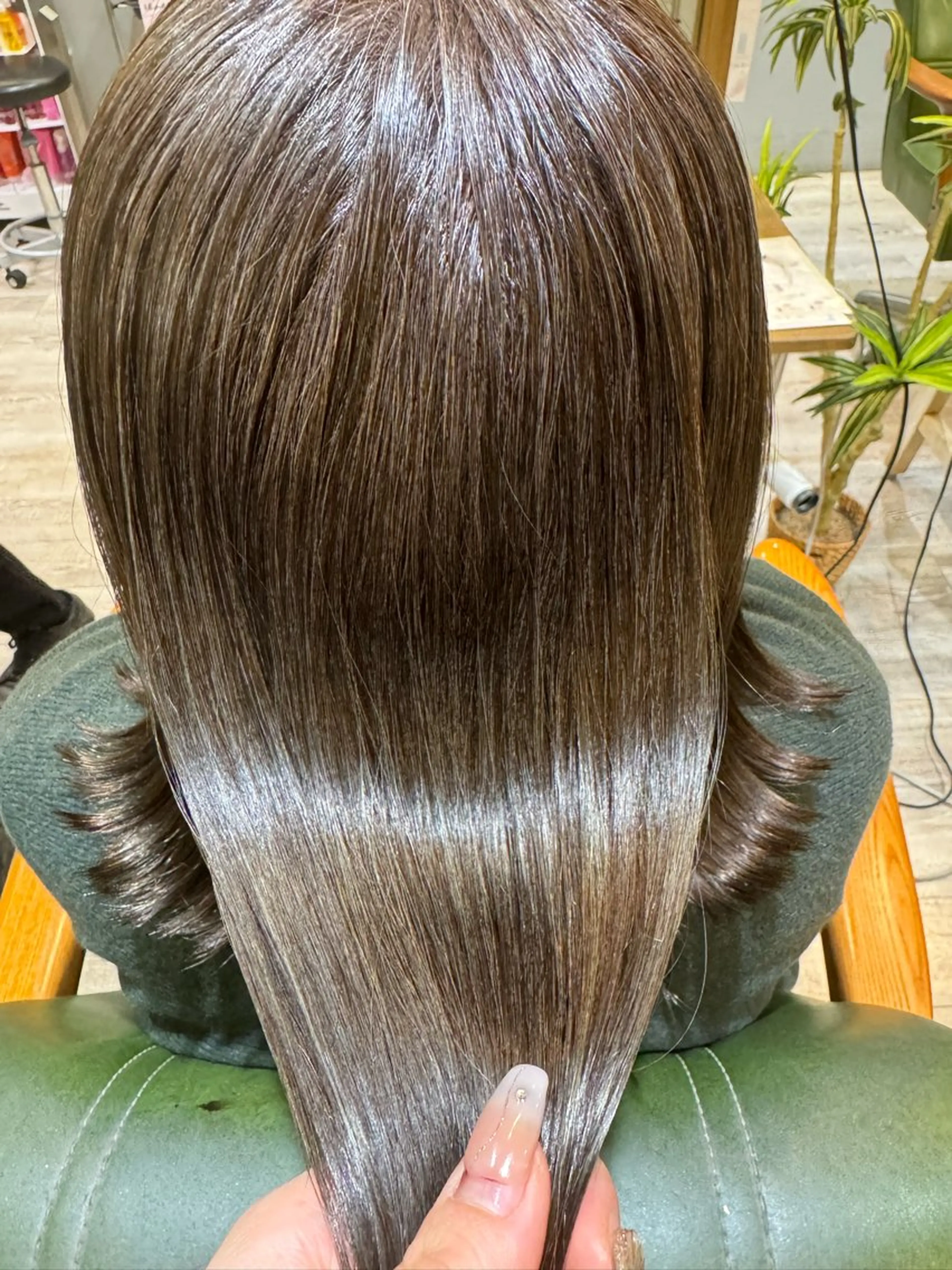 ミディアム 縮毛矯正 🦋ふくい あやの🦋のヘアスタイル