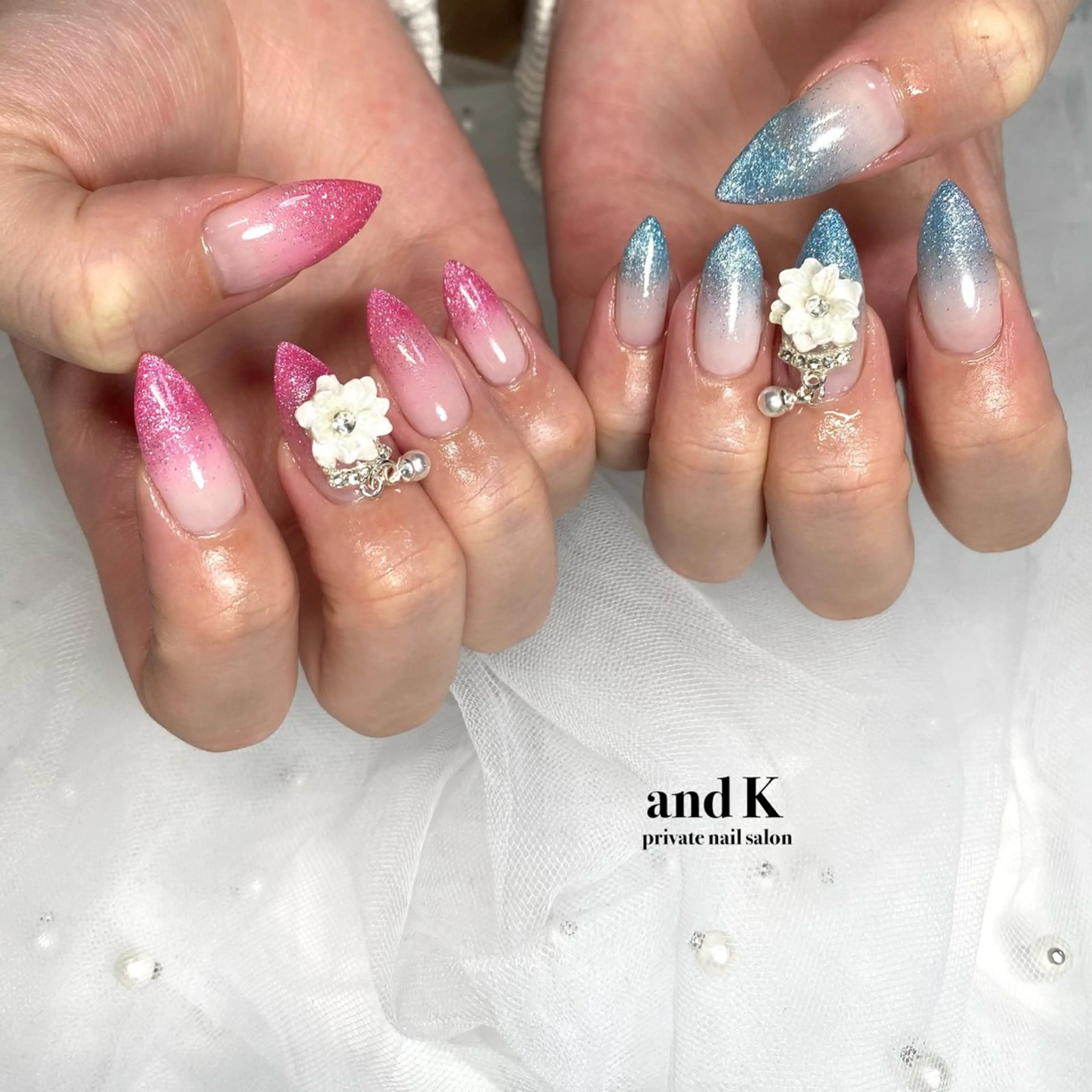 ネイル グラデーション マグネットネイル andK nail salonのネイルデザイン