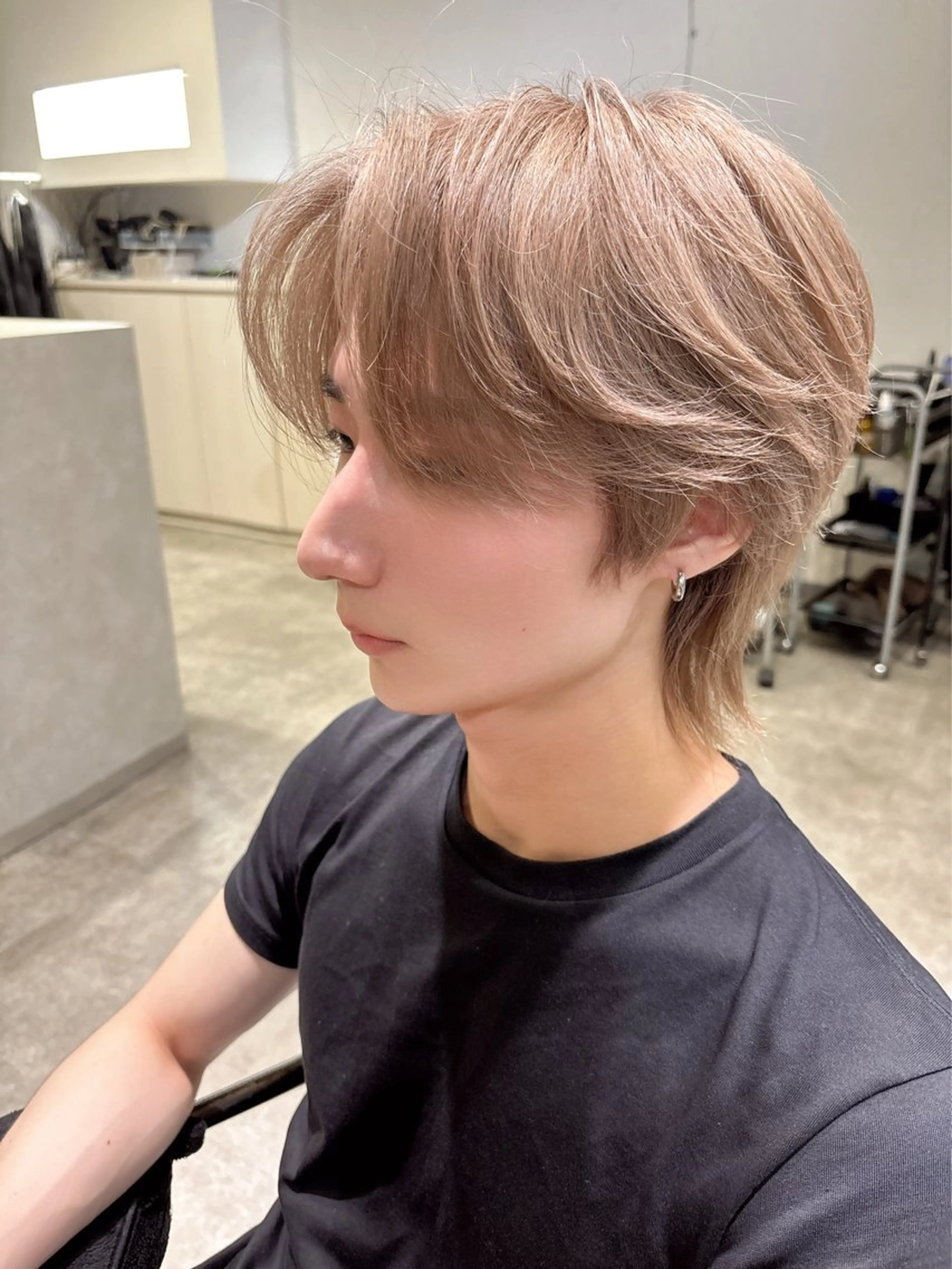 カラー メンズ ヘアカラー 青木 奏楽のヘアスタイル
