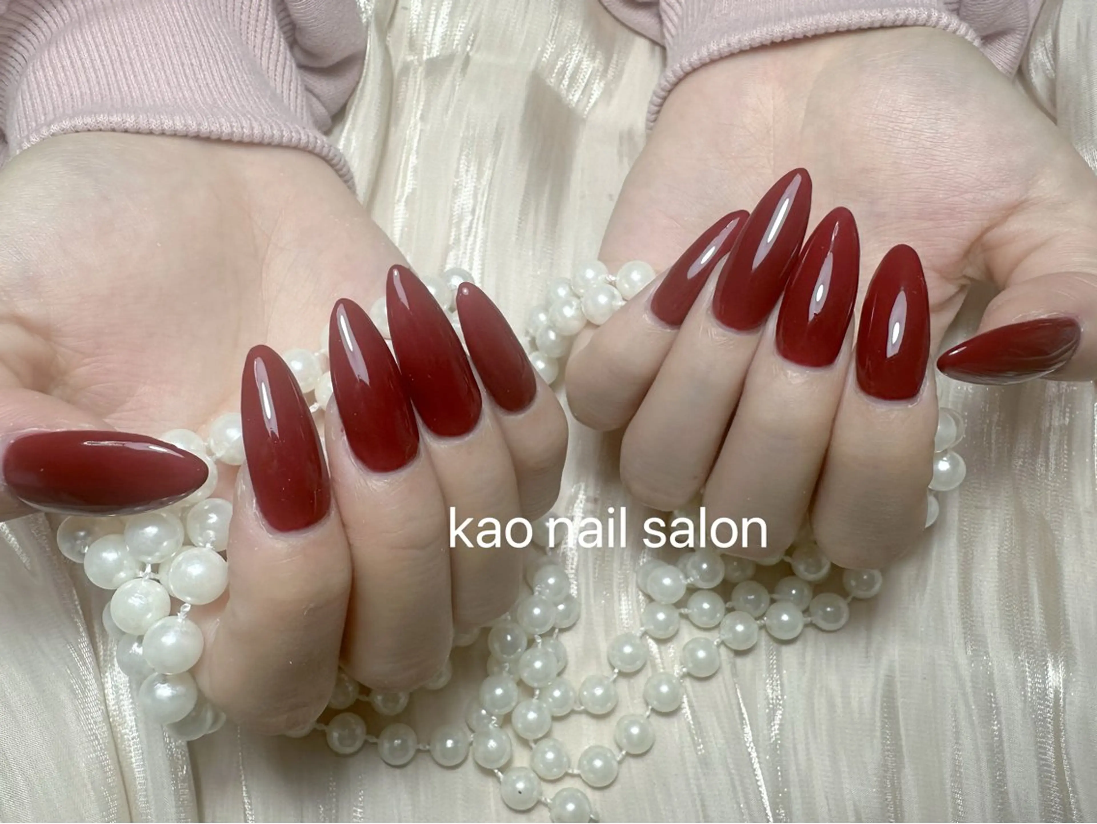 ネイル kao nail マグネット/長さだしのネイルデザイン